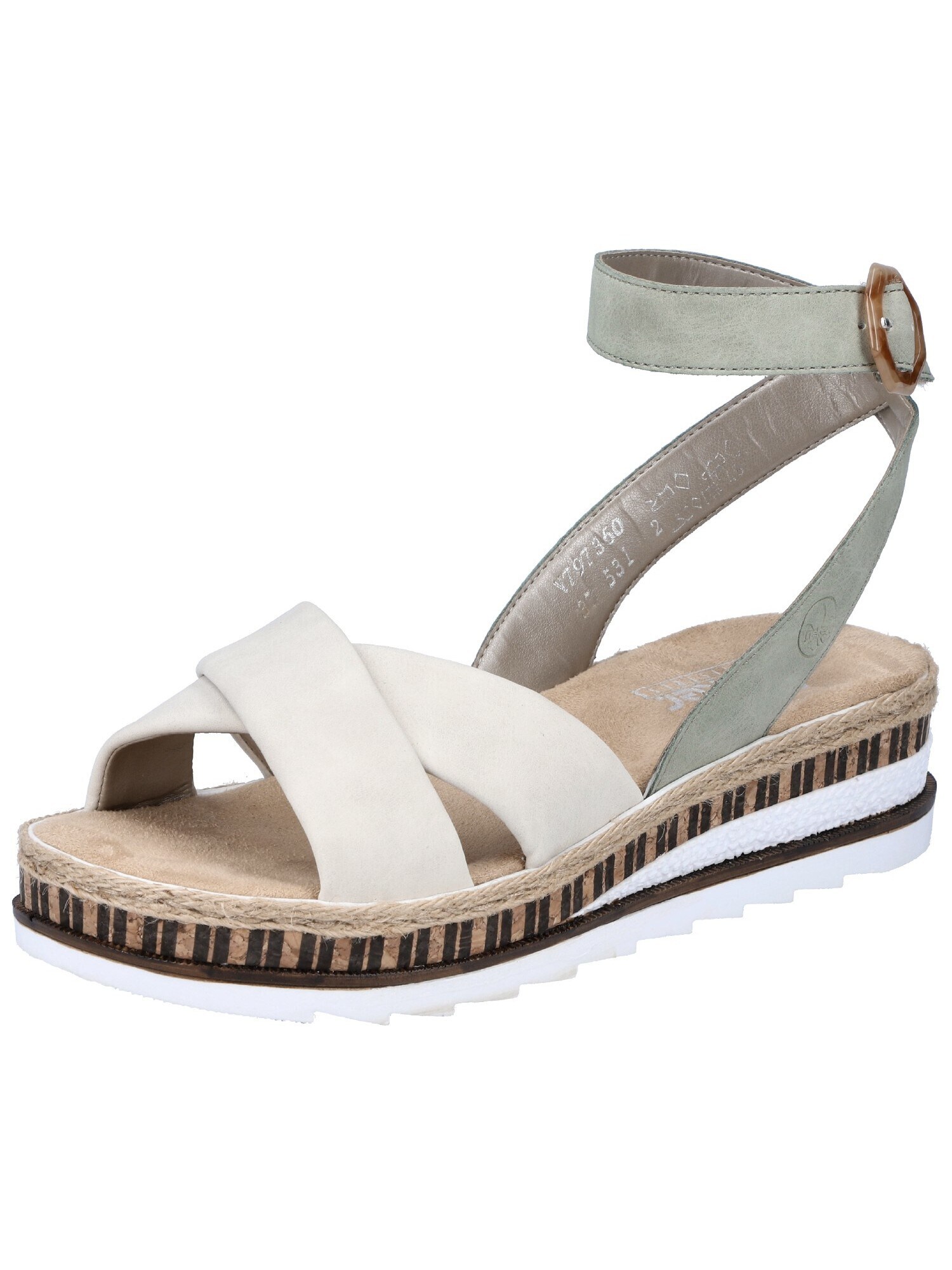 Rieker Rieker Sandale creme / oliv