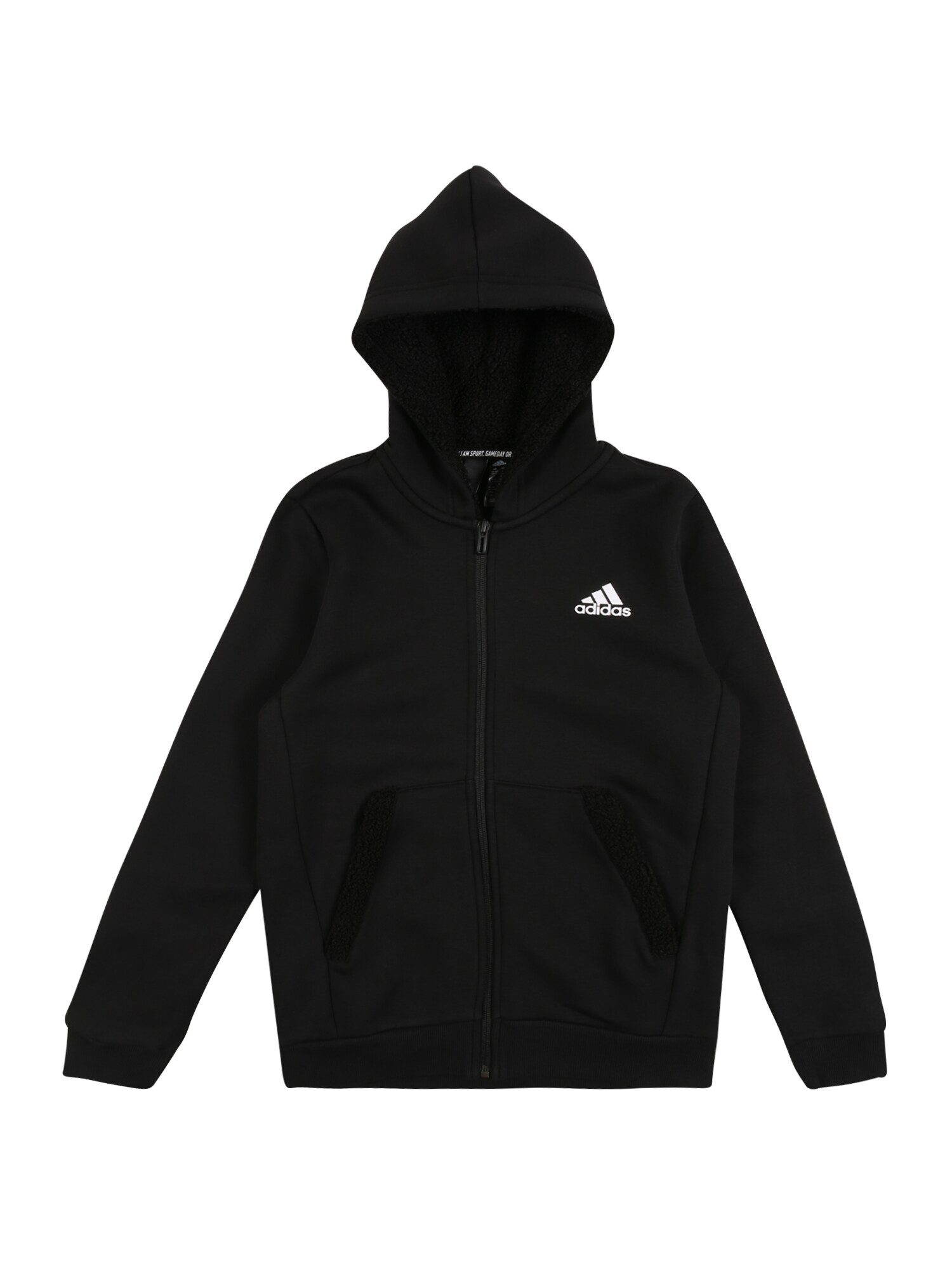 ADIDAS PERFORMANCE Sportinio tipo megztinis  balta / juoda
