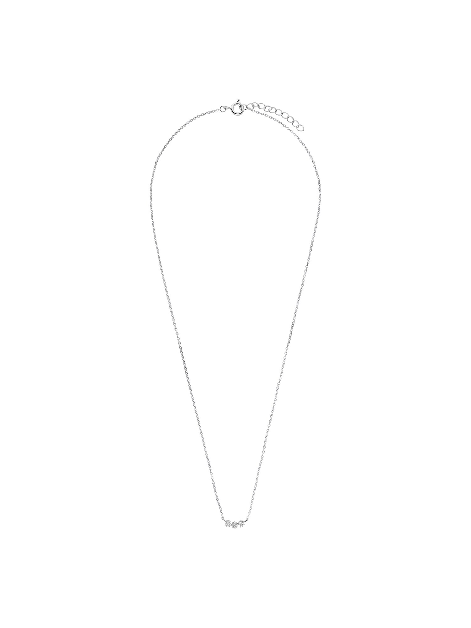 Lucardi Ketting Zilver / Transparant