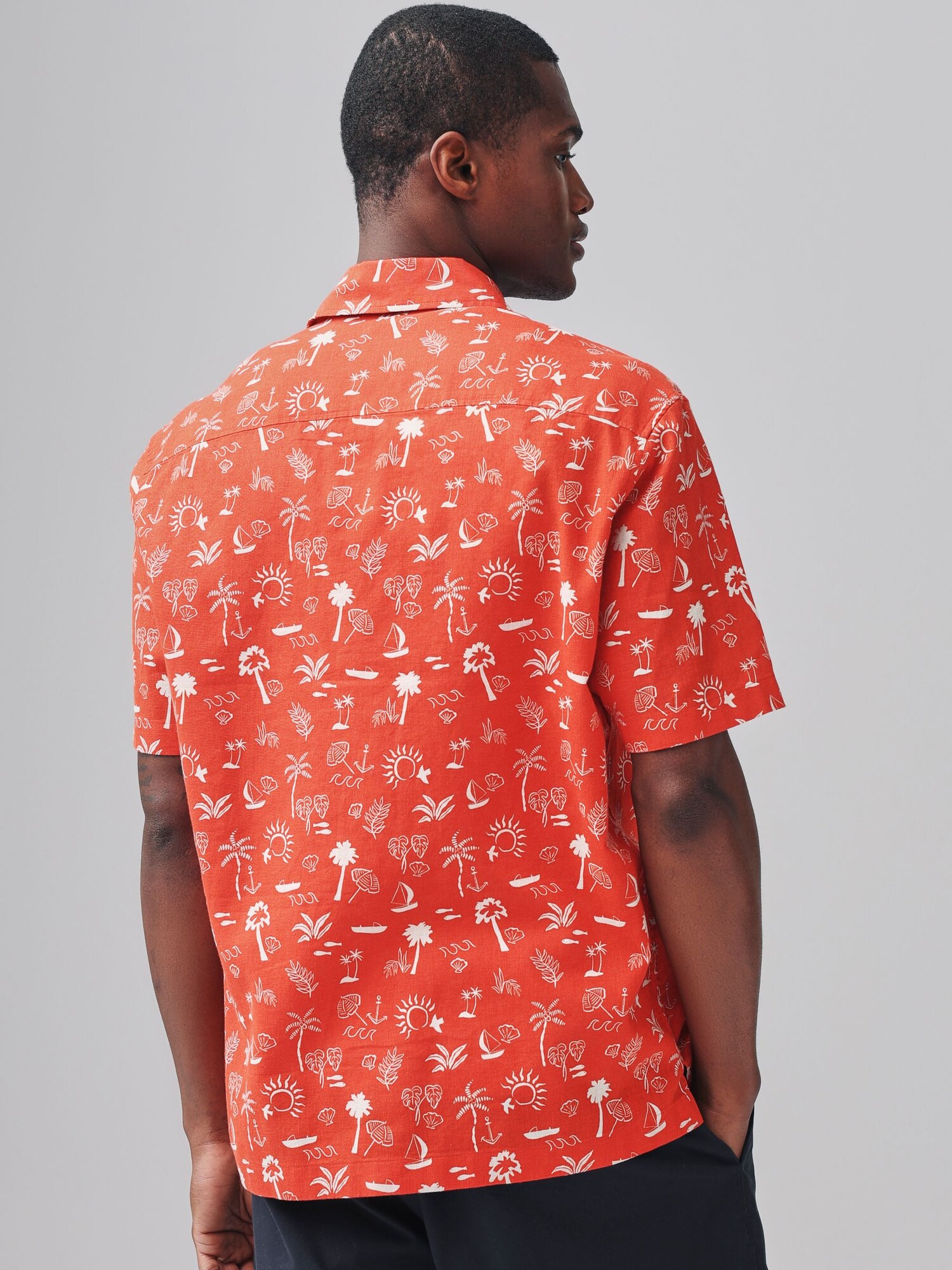 Next Ing 'Palm Tree'  narancsvörös / fehér termék 2. képe