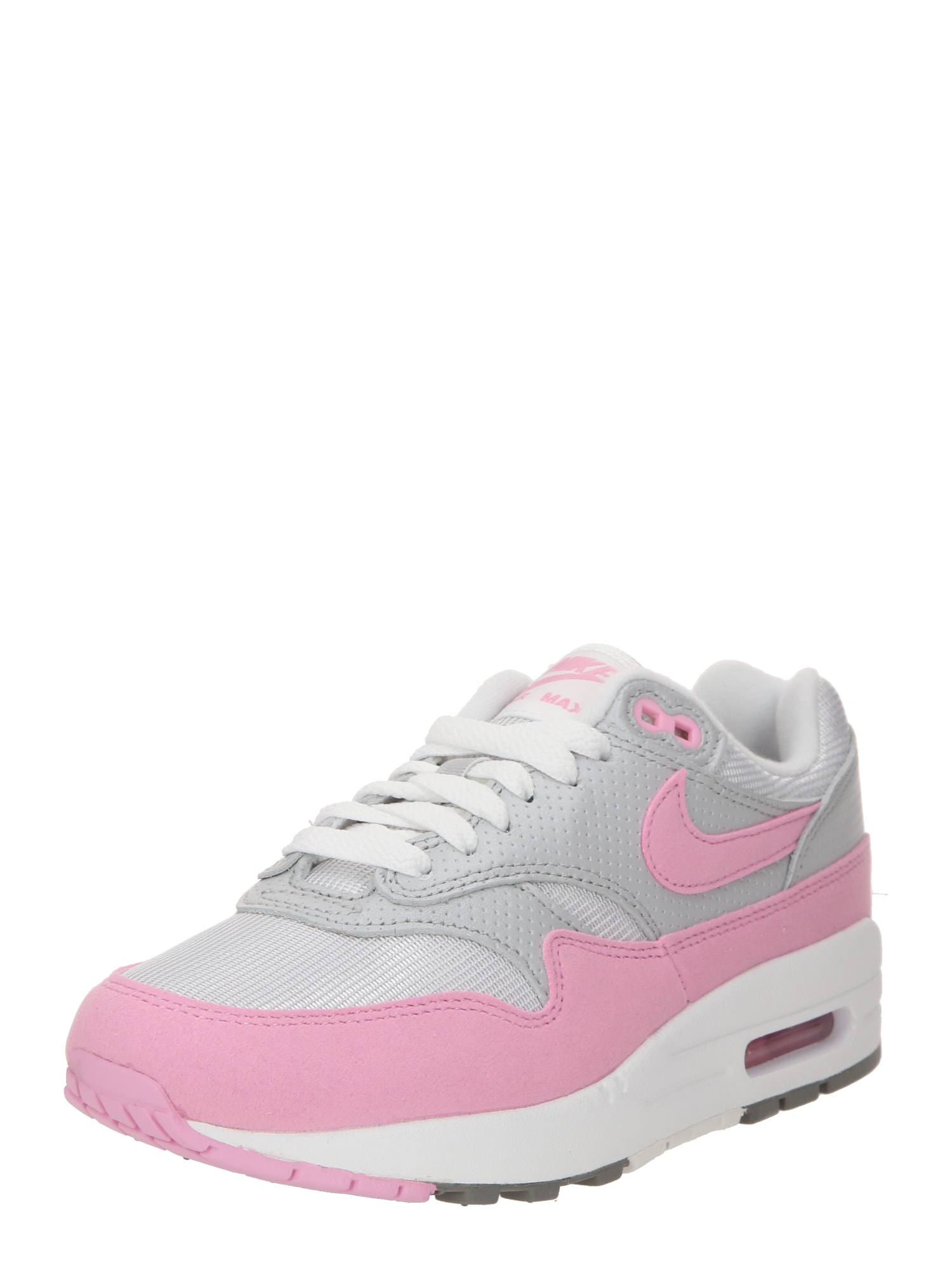 Nike Sportswear Nízke tenisky 'AIR MAX 1 87'  sivá / ružová / biela