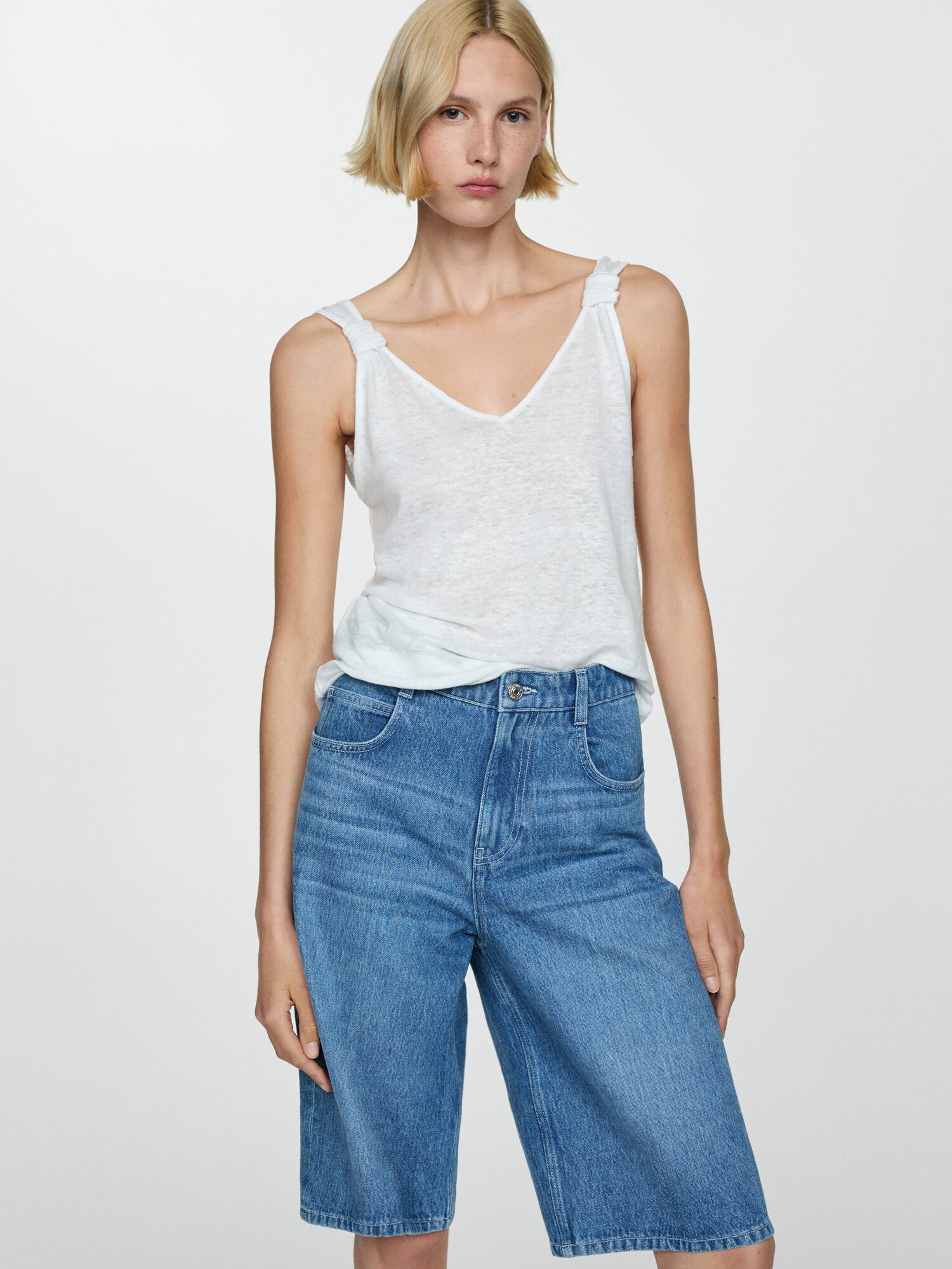 MANGO Top 'LINA'  fehér termék 2. képe