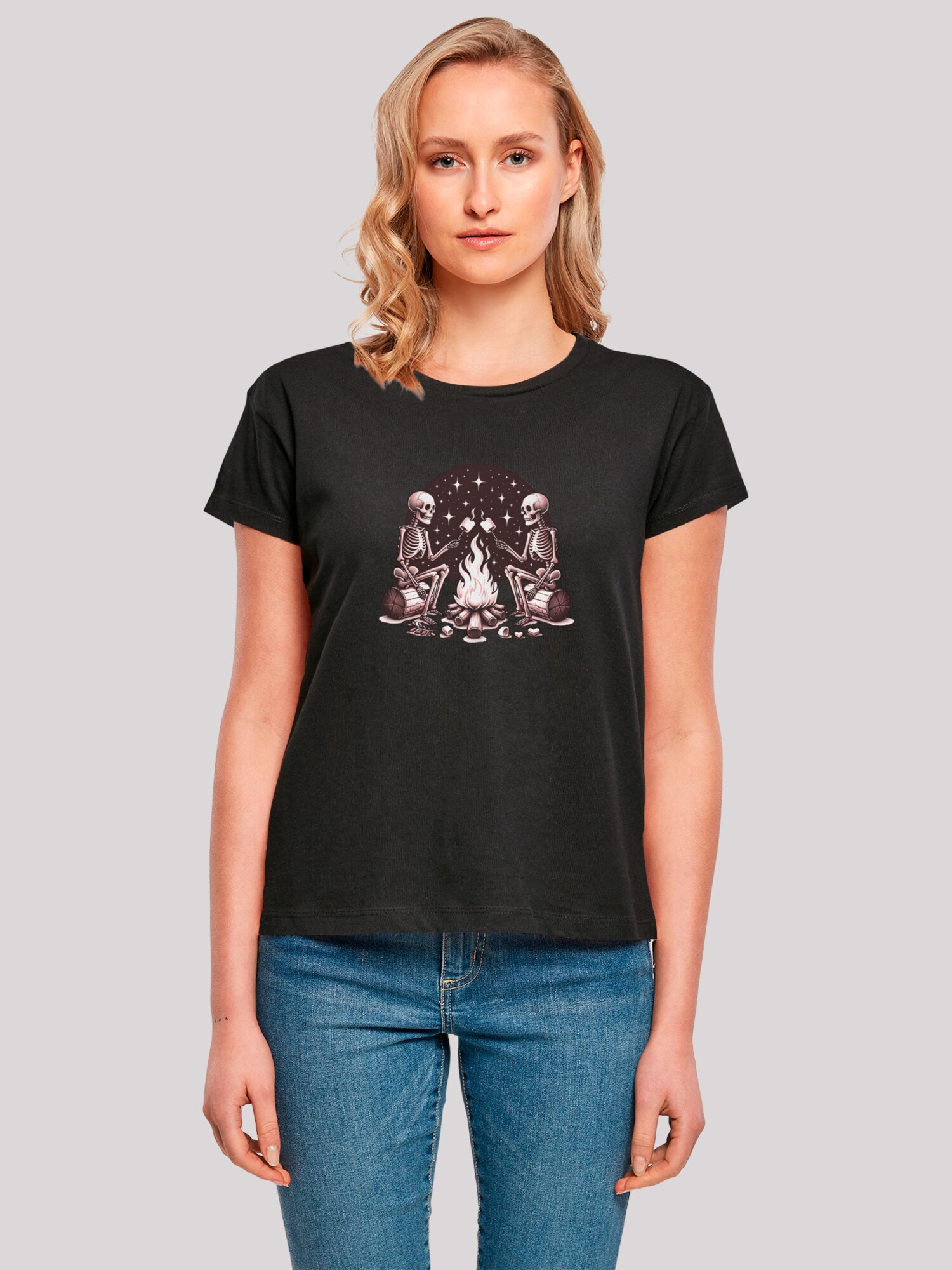 Thumbnail - F4NT4STIC T-Shirt Skelette Lagerfeuer Marshmallow