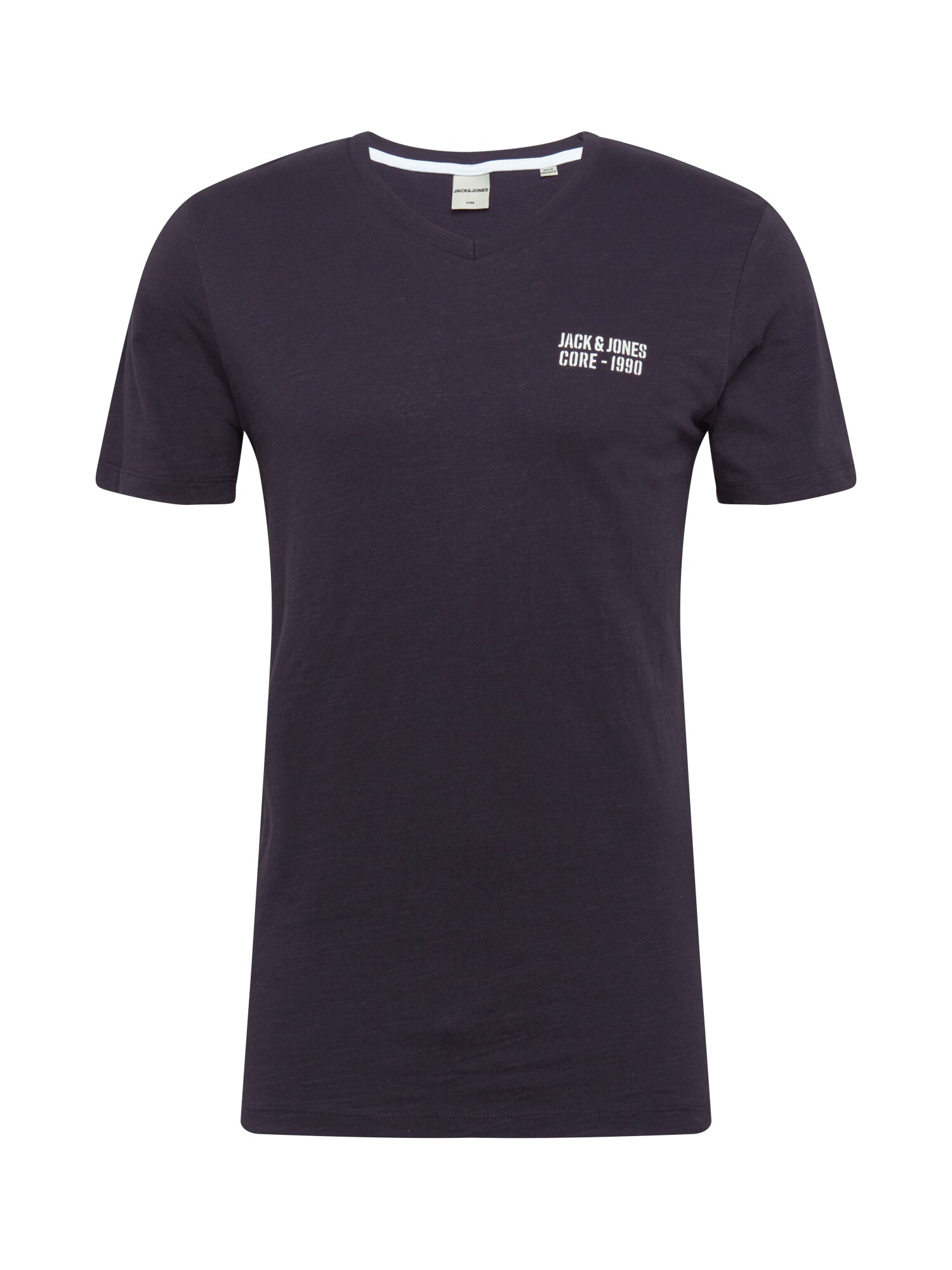 JACK & JONES Marškinėliai  juoda / balta