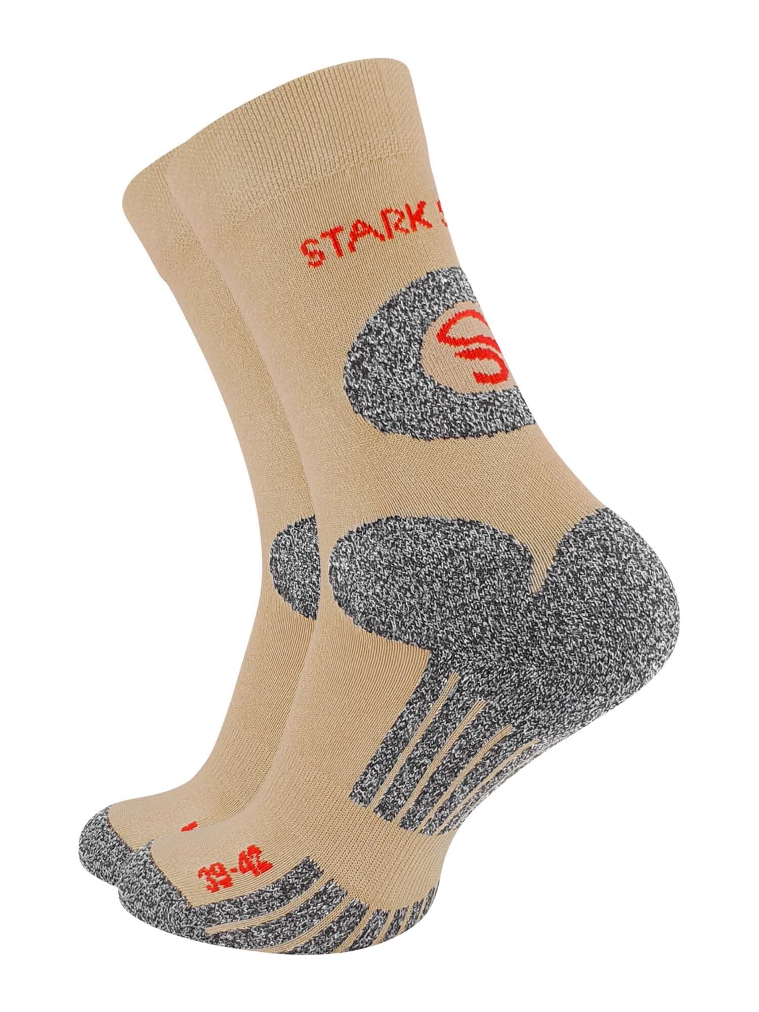 Stark Soul Calcetines  beige / gris moteado / rojo sangre