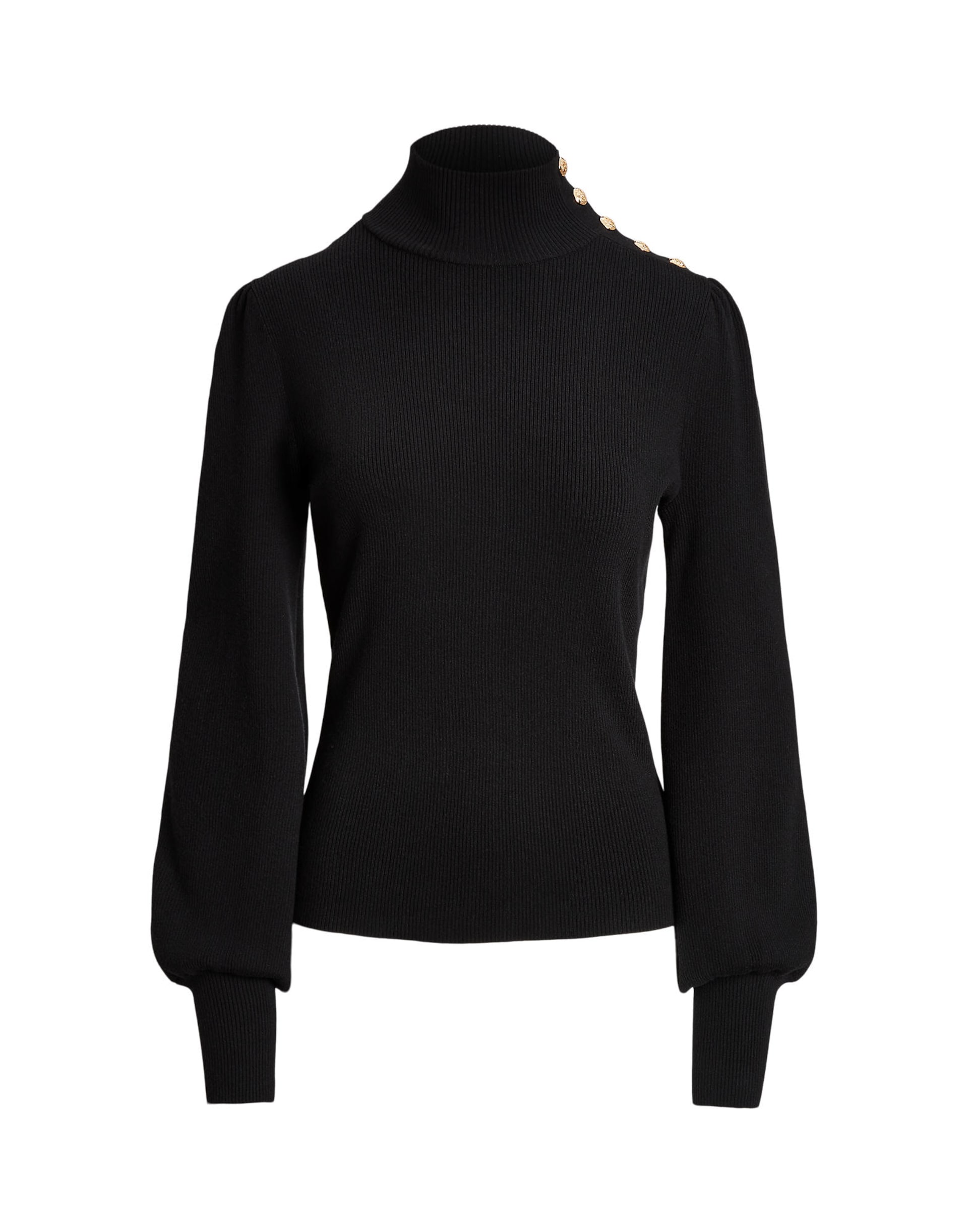 Lauren Ralph Lauren Button-Trim Mockneck Sweater tröjor dam – bild 6