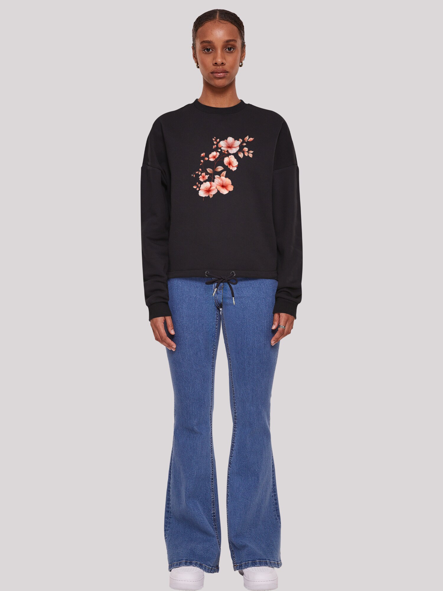 Thumbnail - F4NT4STIC Sweatshirt Rosa Blumenzweig