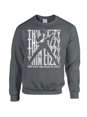 Thin Lizzy Sudadera 'Thin Lizzy Boys Are Back in Town Sweatshirt'  gris