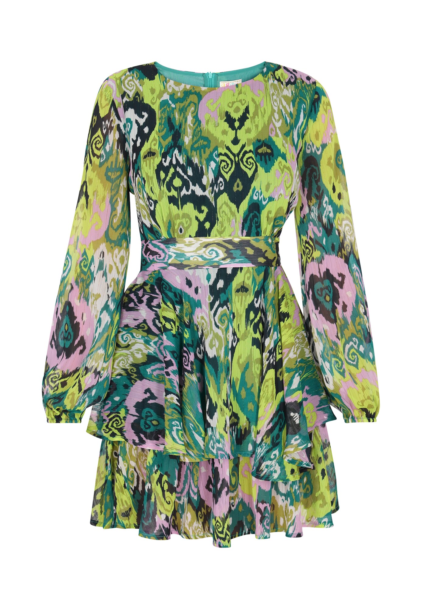 IZIA Rochie  verde / verde deschis / lila / negru