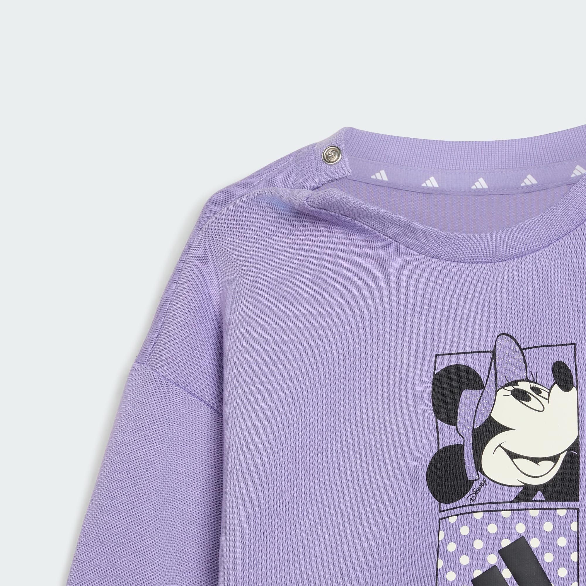ADIDAS SPORTSWEAR Chándal 'Disney Minnie Maus'  crema / lila claro / negro – imagen 4