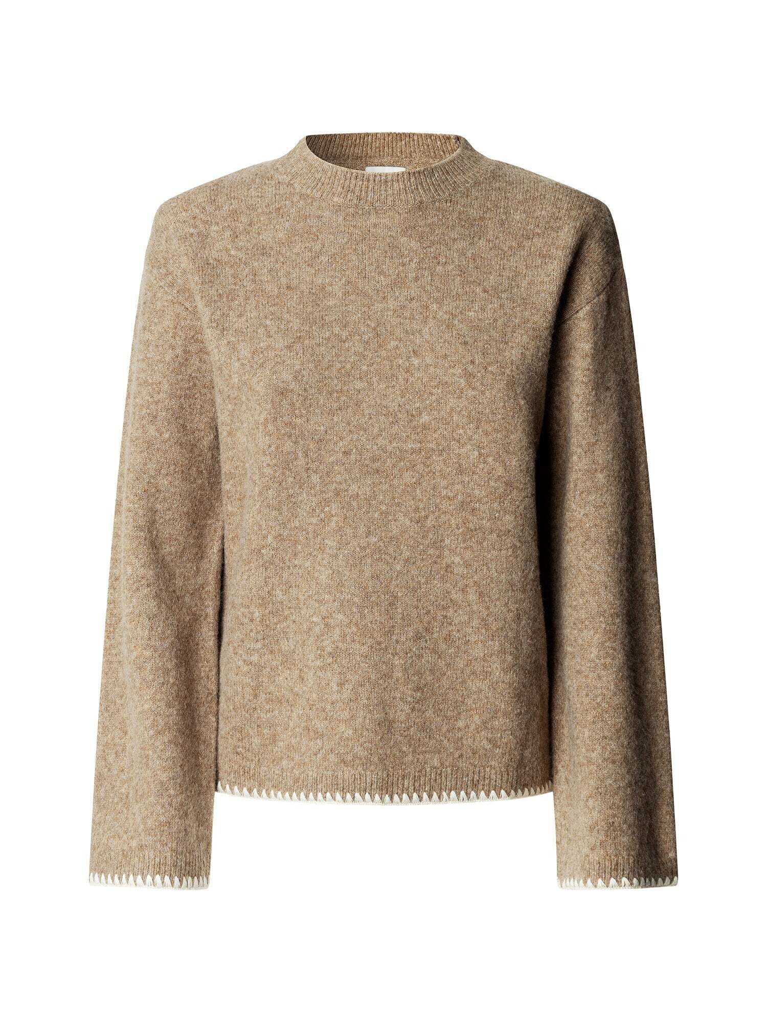 Pepe Jeans Jersey 'Aida'  beige oscuro / blanco