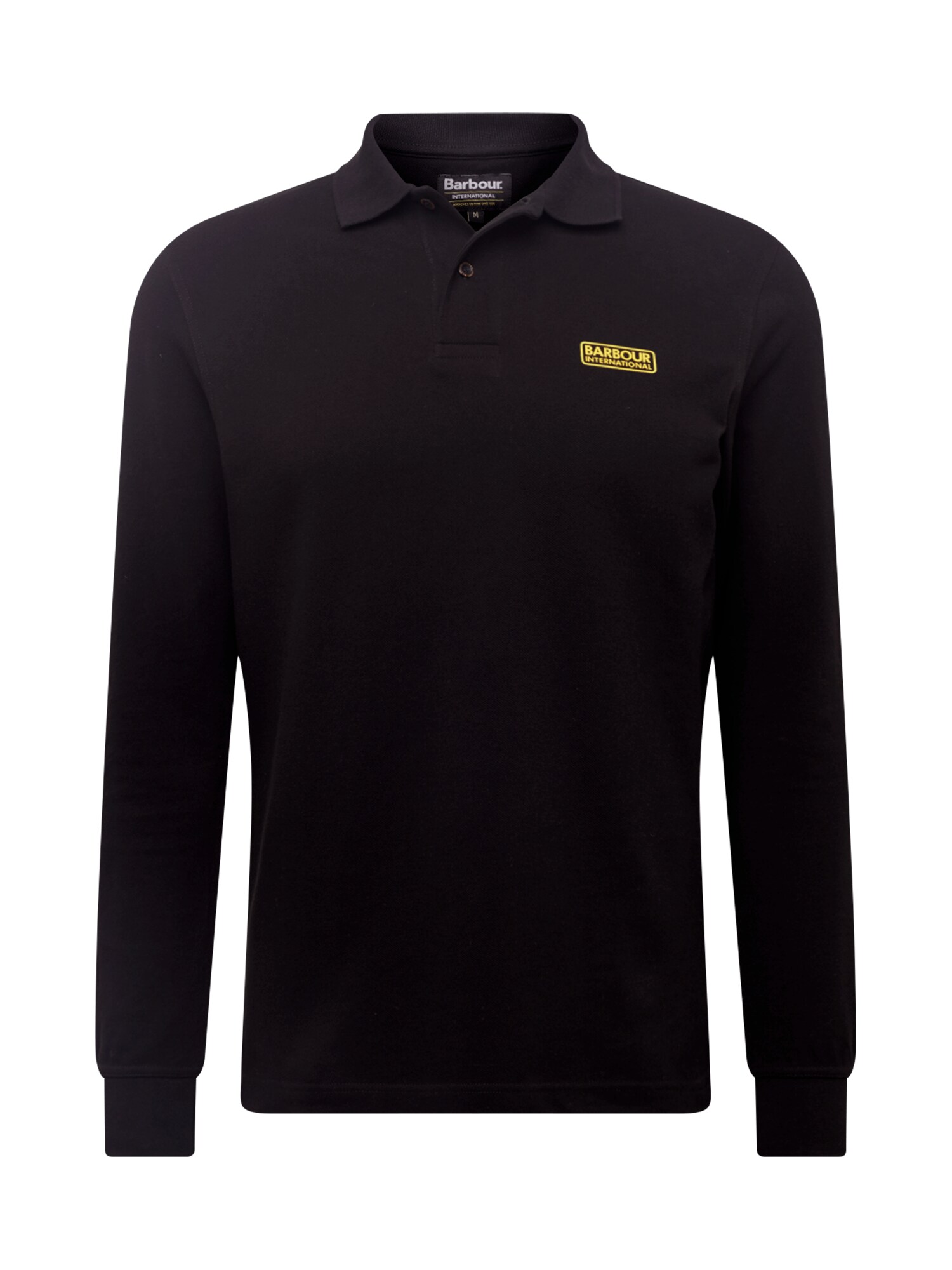 Barbour International Marškinėliai  juoda / aukso geltonumo spalva