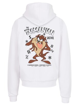 F4NT4STIC Sweatshirt ‘Looney Tunes Vintage Tasmanian Devil’ Gemengde kleuren / Wit