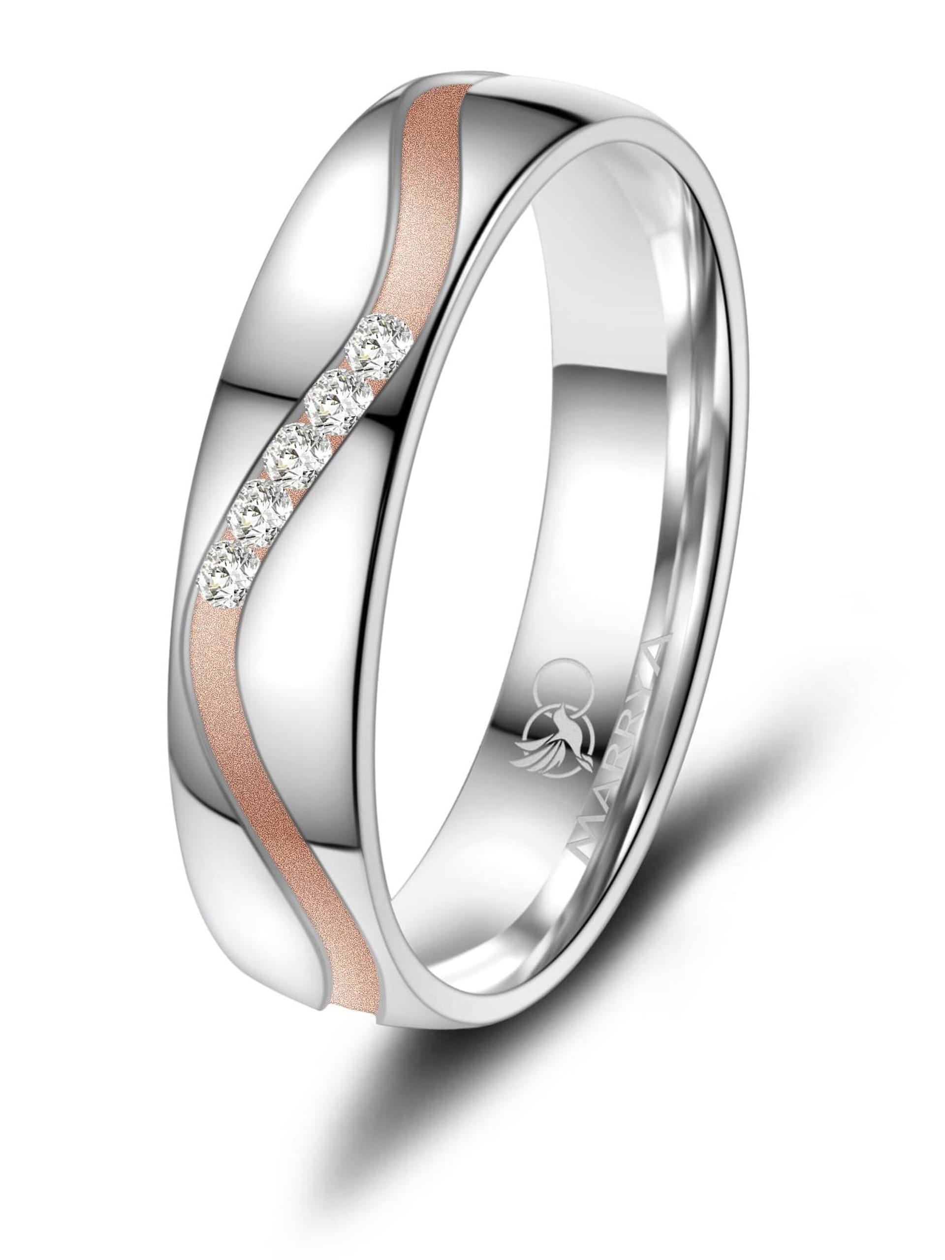 MARRYA Ring 'MARRYA SI-28 Ehering aus Silber' dam