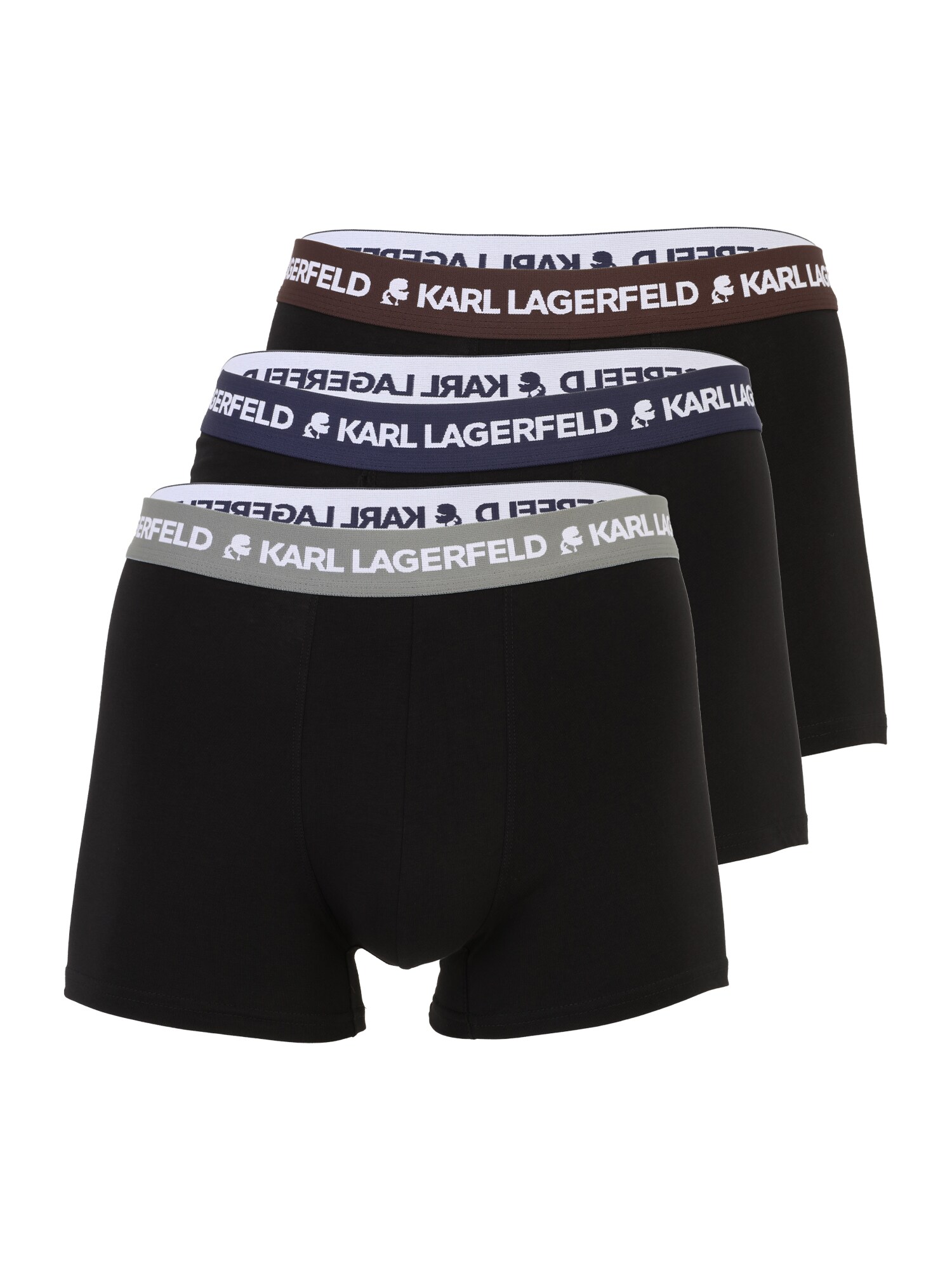 Karl Lagerfeld Boxeri  mov închis / roşu închis / negru / alb