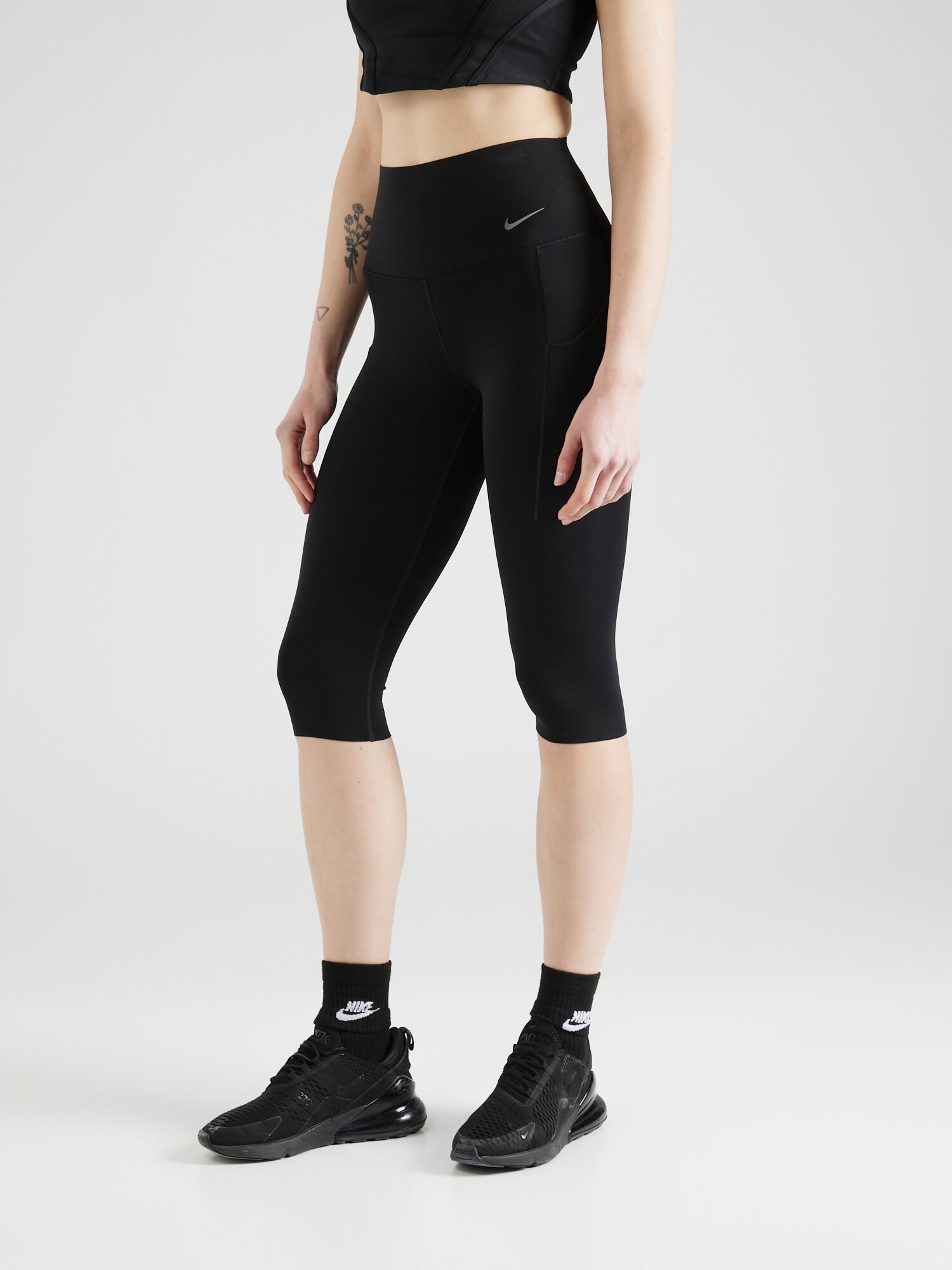 NIKE Sportnadrágok 'UNIVERSA'  szürke / fekete termék 2. képe