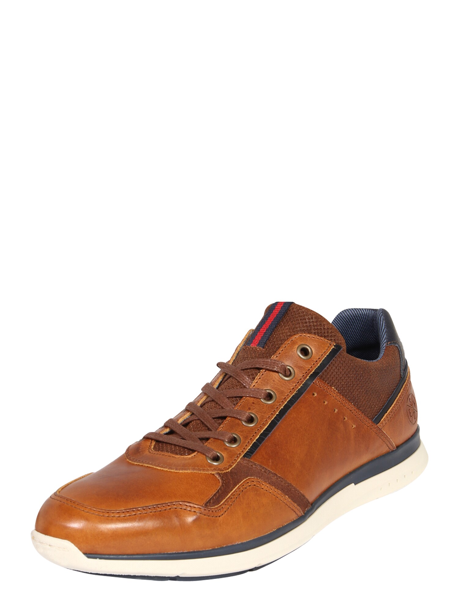BULLBOXER Sportinio stiliaus batai su raišteliais  ruda (konjako)