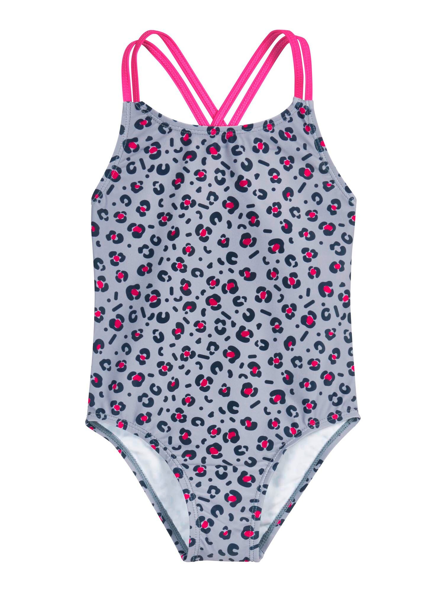 PLAYSHOES Badeanzug navy / grau / pink