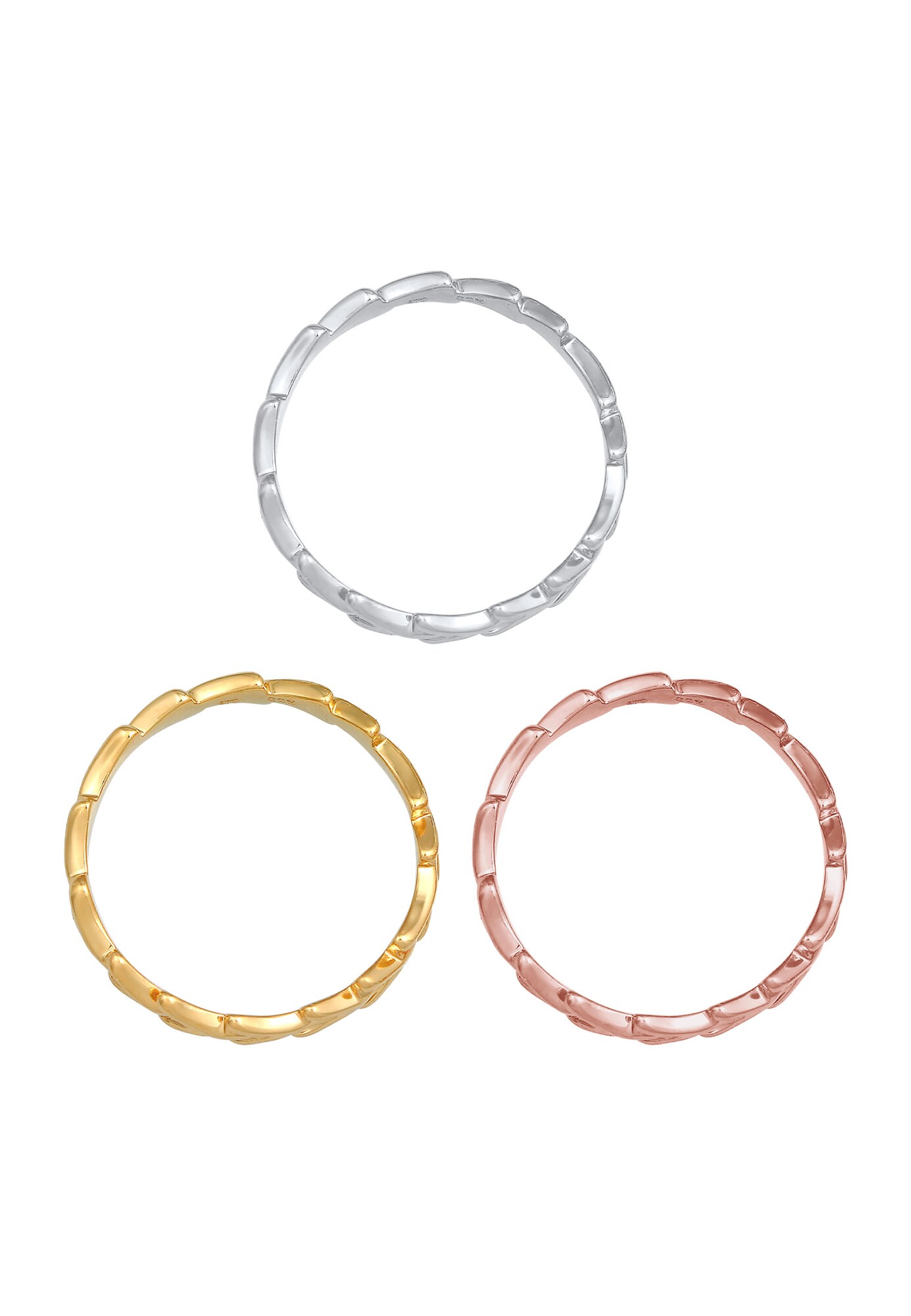 Thumbnail - ELLI Ring Bi ColorTri Color, Ring Set