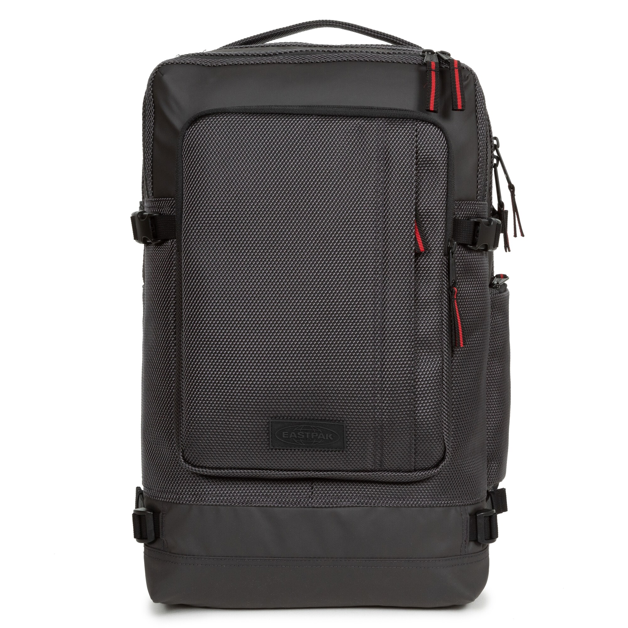 EASTPAK Batoh 'Tecum'  sivá / ohnivo červená