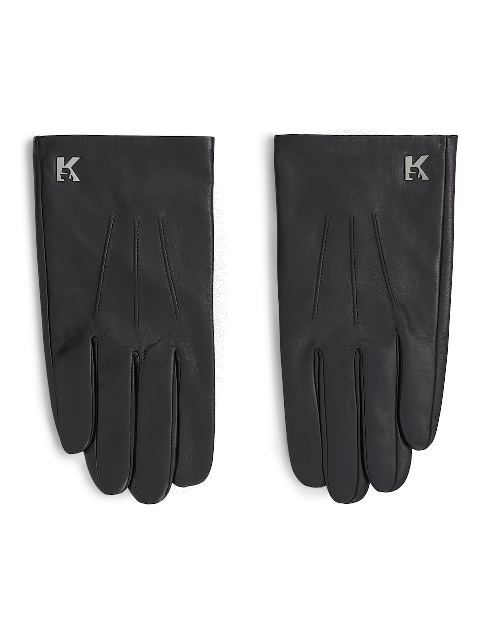 Fingervantar ' Lederhandschuhe mit K-Logo '