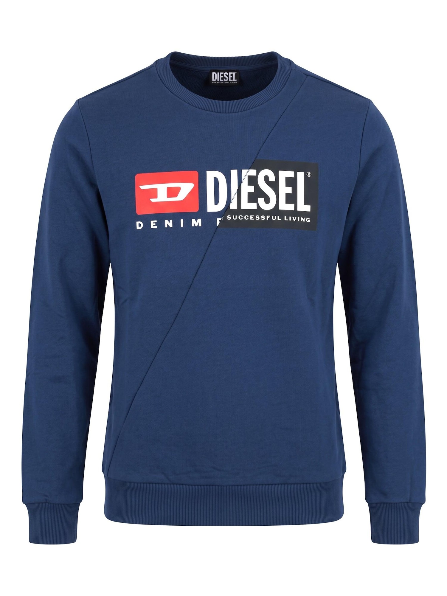 DIESEL Pulover S-GIRK-CUTY albastru regal