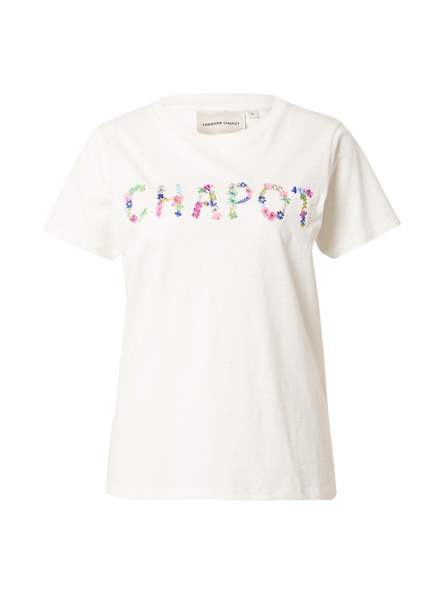 Fabienne Chapot Marškinėliai žalia / persikų spalva / rožinė / balta