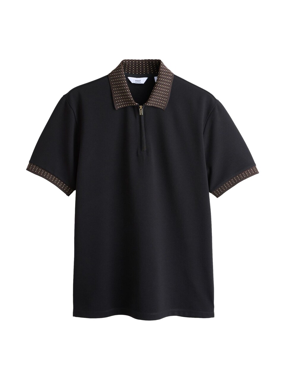 T-shirt beige / mörkbrun