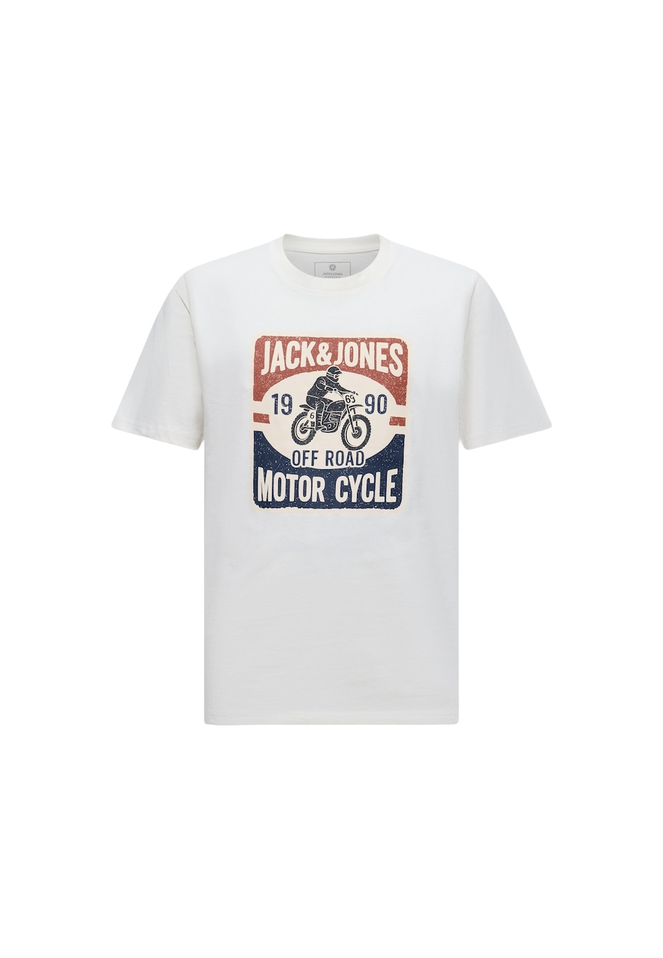 T-shirt 'JPRBLUJEAN' marinblå / röd