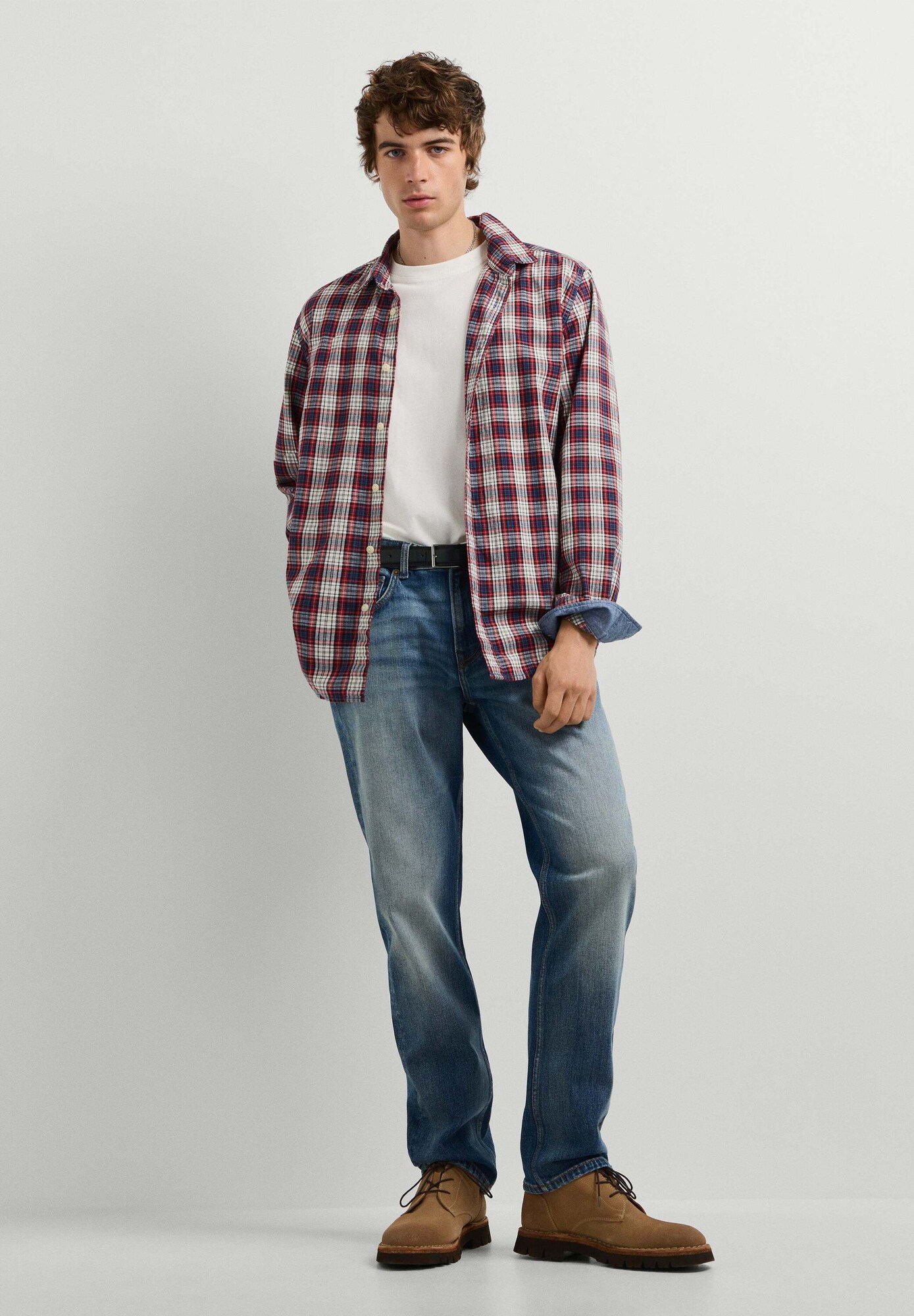 Pepe Jeans Camisa 'Rochester' navy / rojo fuego / negro / offwhite – imagen 3