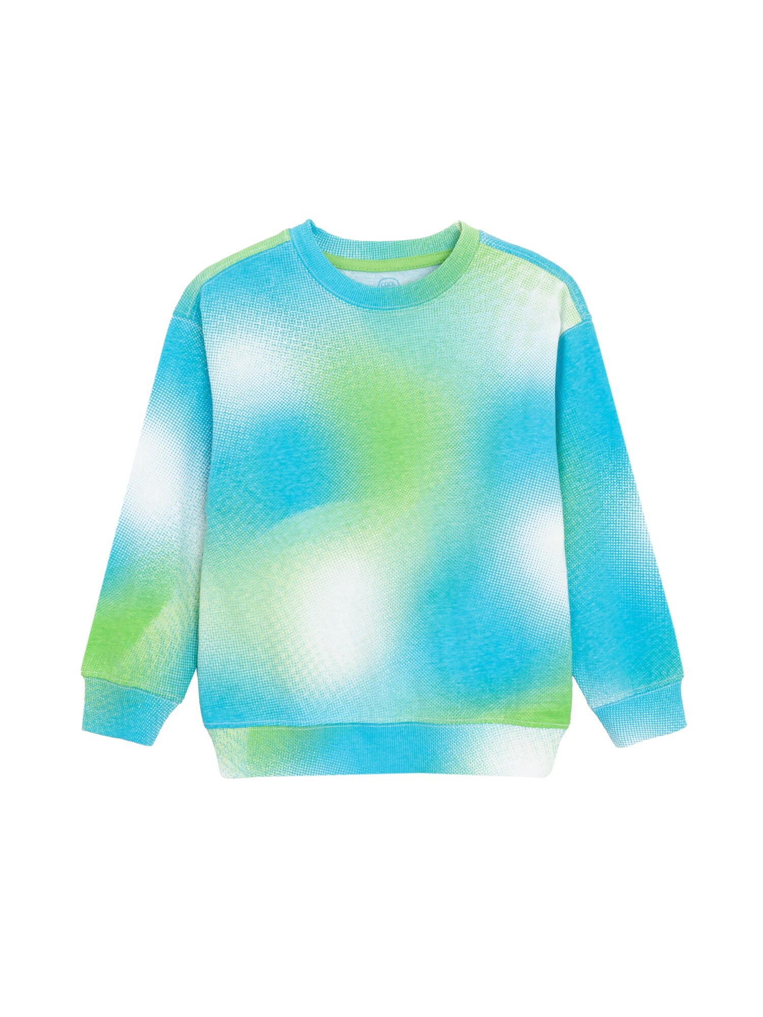 Cool Club Bluză de molton  albastru / verde / alb