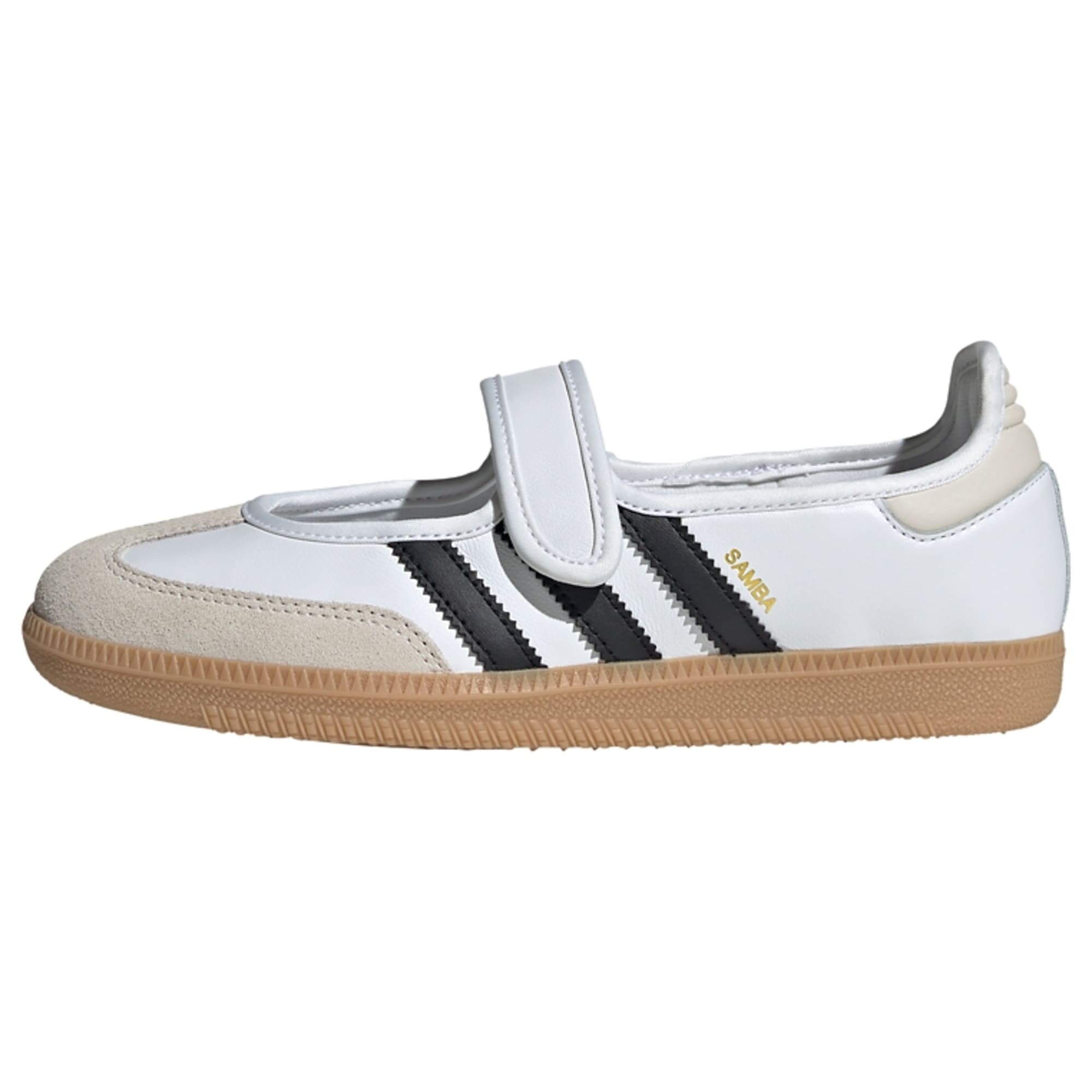 ADIDAS ORIGINALS Balerini cu curea glezna Samba  negru / alb / alb murdar