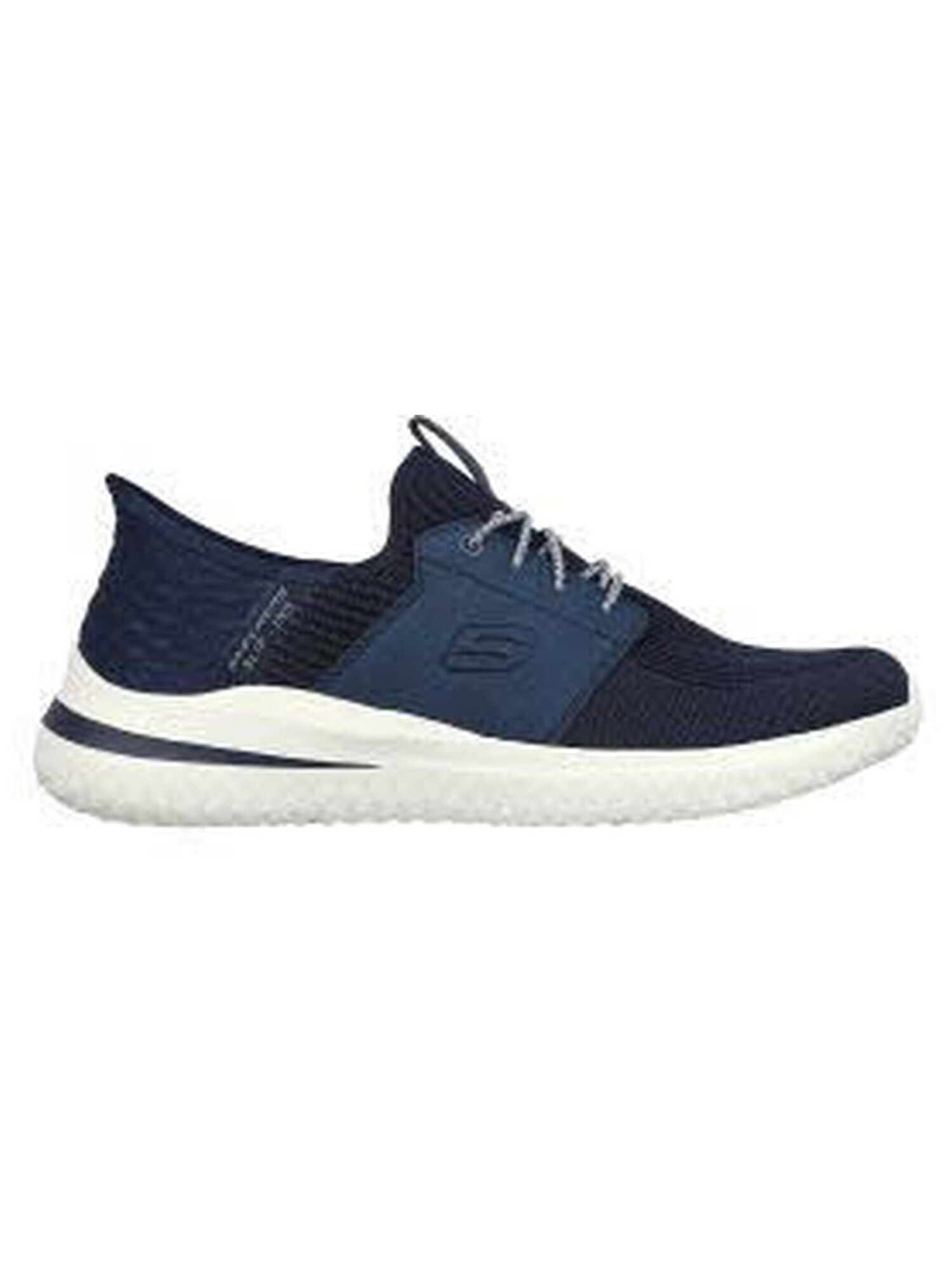 Skechers Hausschuh Slipper Herren 210650 Nvy Leder-Mix In Blau