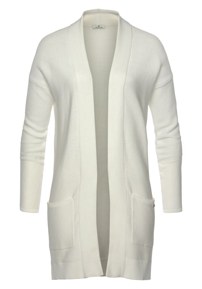TOM TAILOR Strickjacke Damen Größe S weiß