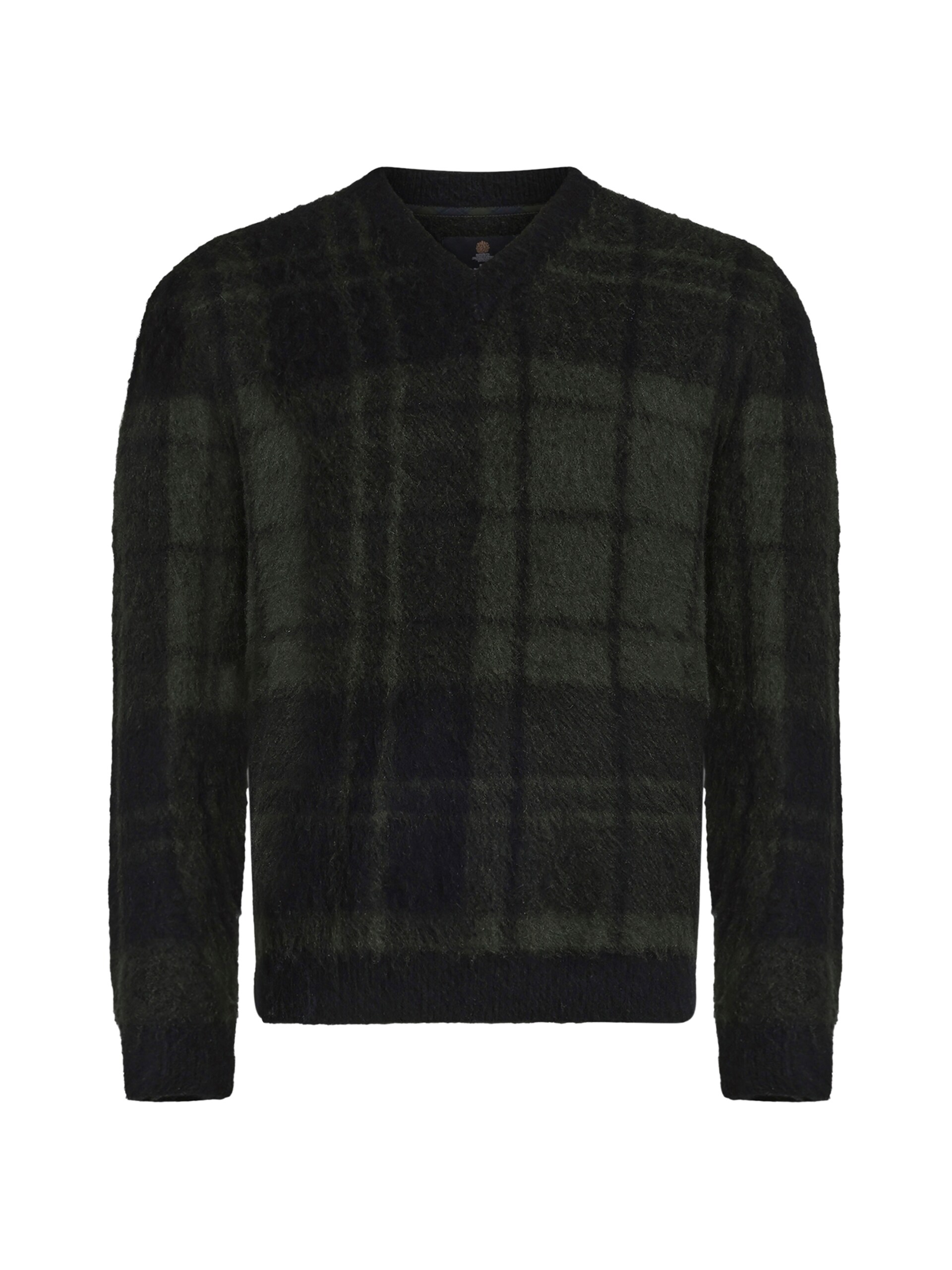 Barbour Hunham Tartan V-Neck Knitted Jumper stickade tröjor herr – bild 7