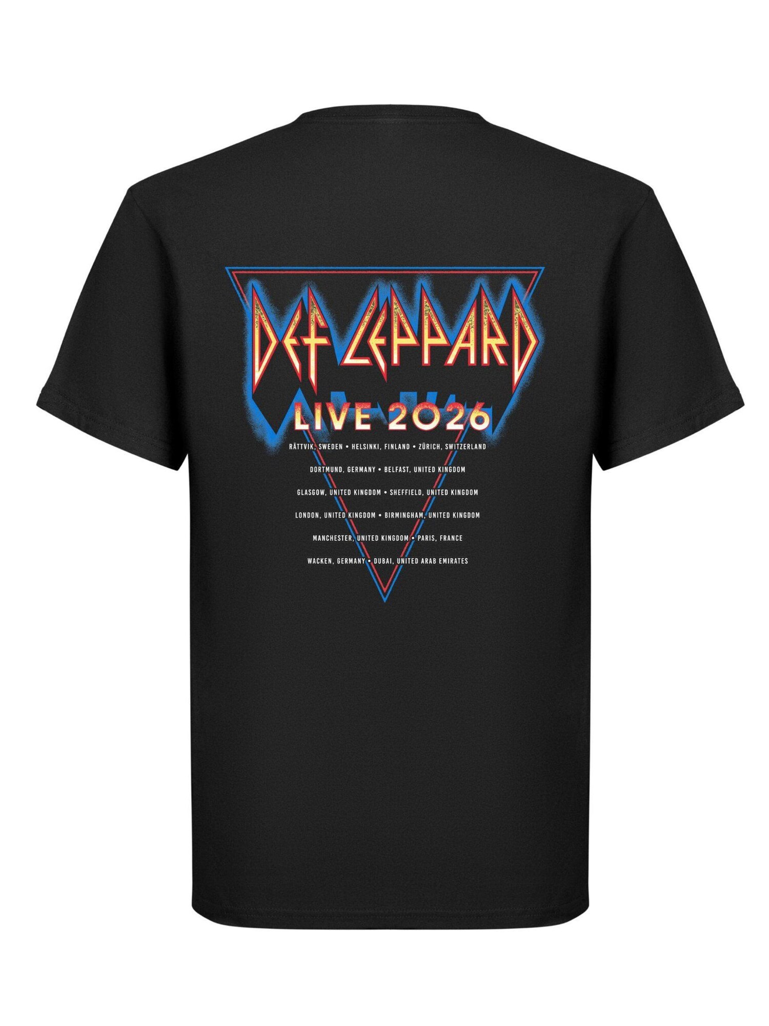 Def Leppard Camiseta 'Tour 2026'  negro – imagen 2