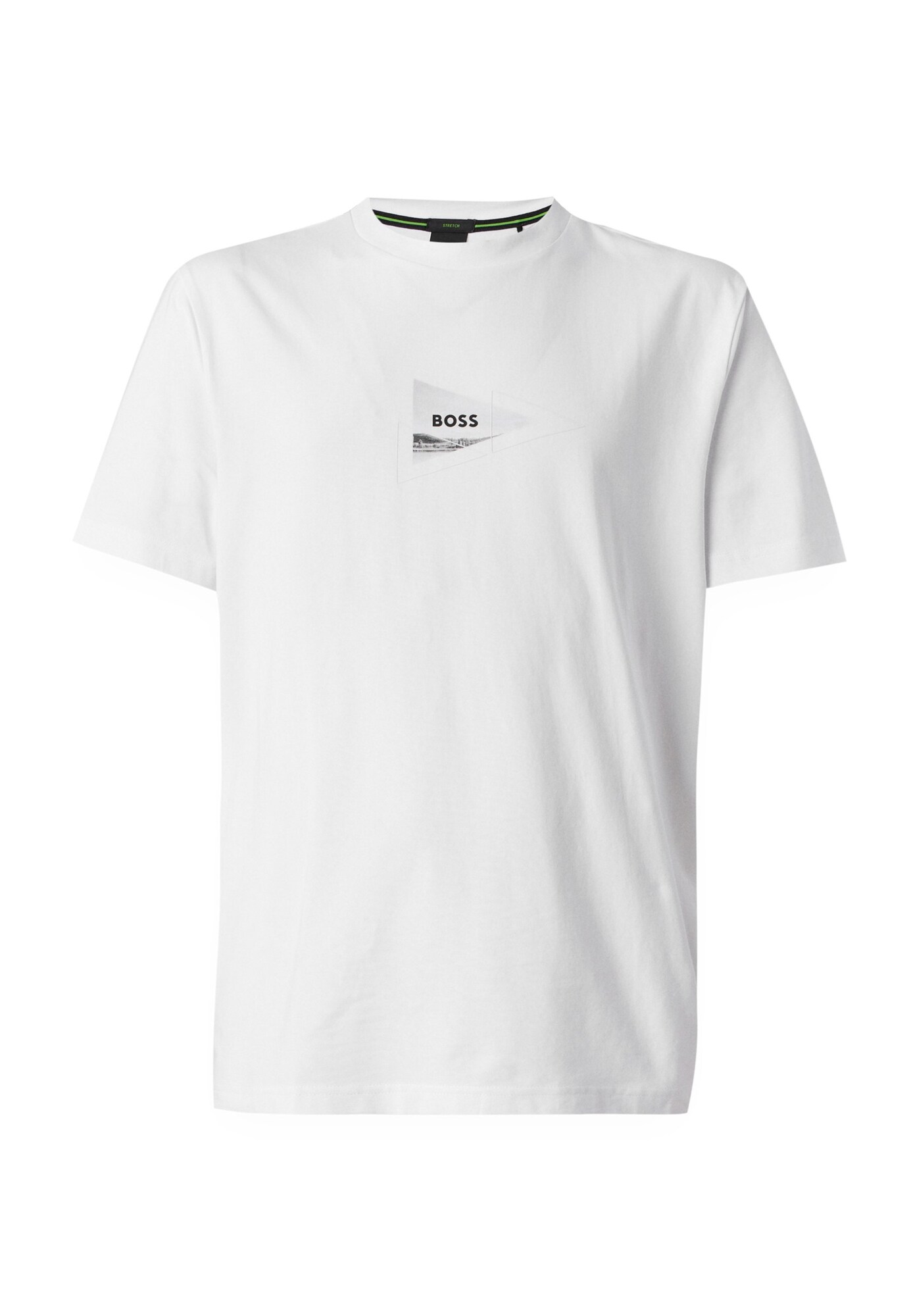 BOSS Camiseta 'Network Photo' gris claro / negro / blanco