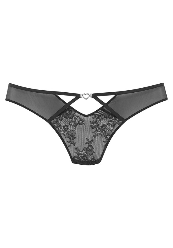 PETITE FLEUR GOLD, Tanga, černá, obrázek 2 z 4