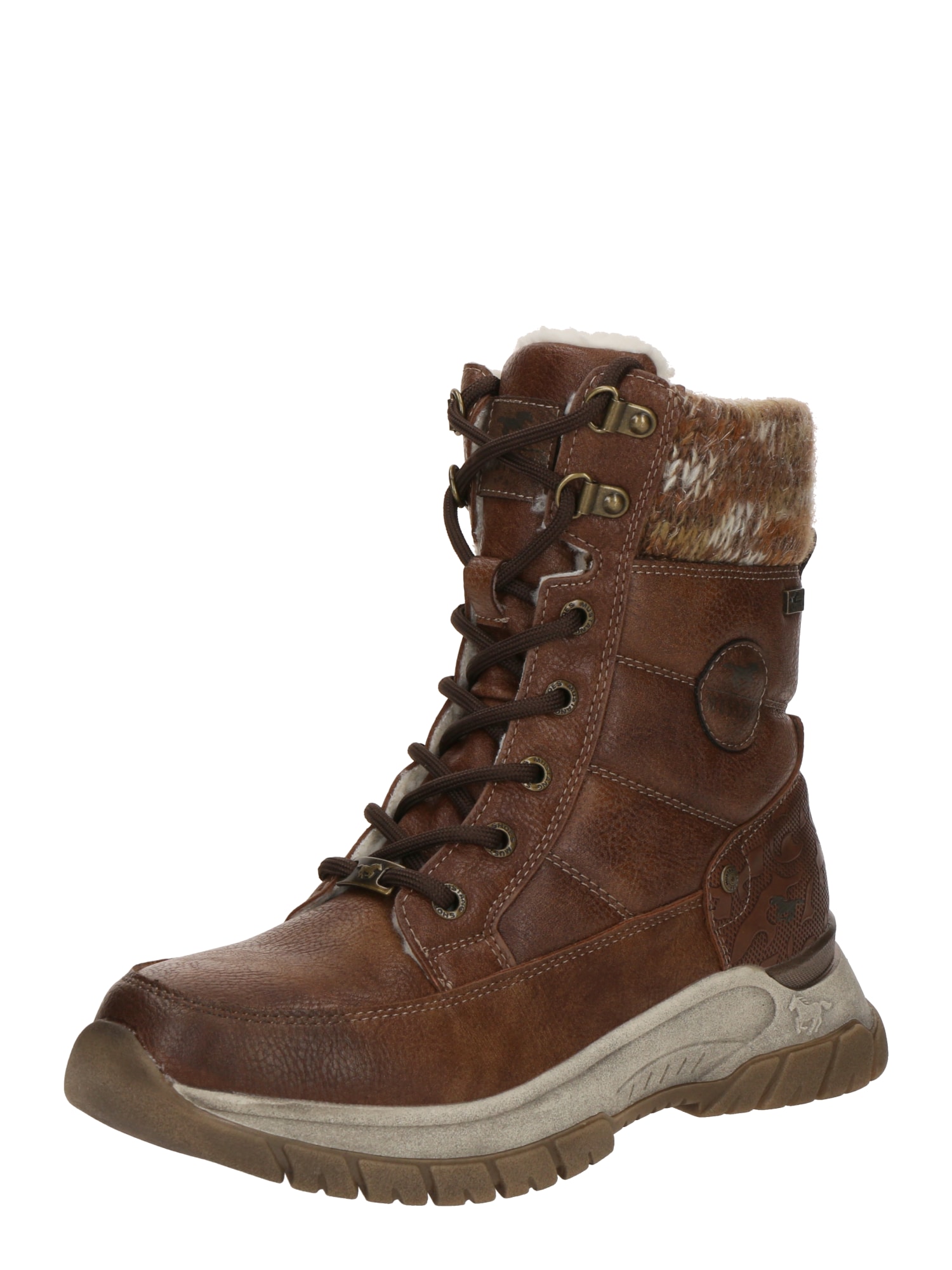 MUSTANG Botines con cordones  marrón