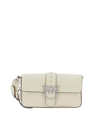 PINKO Bolso de mano 'Love One Slouchy Zip Classic V'  blanco