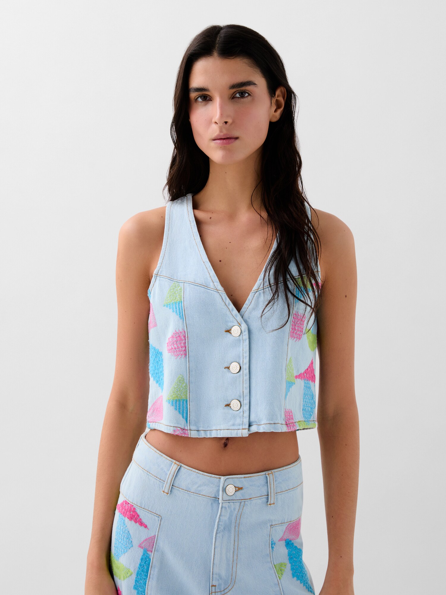 Thumbnail - Scalpers Denim Emb Vest