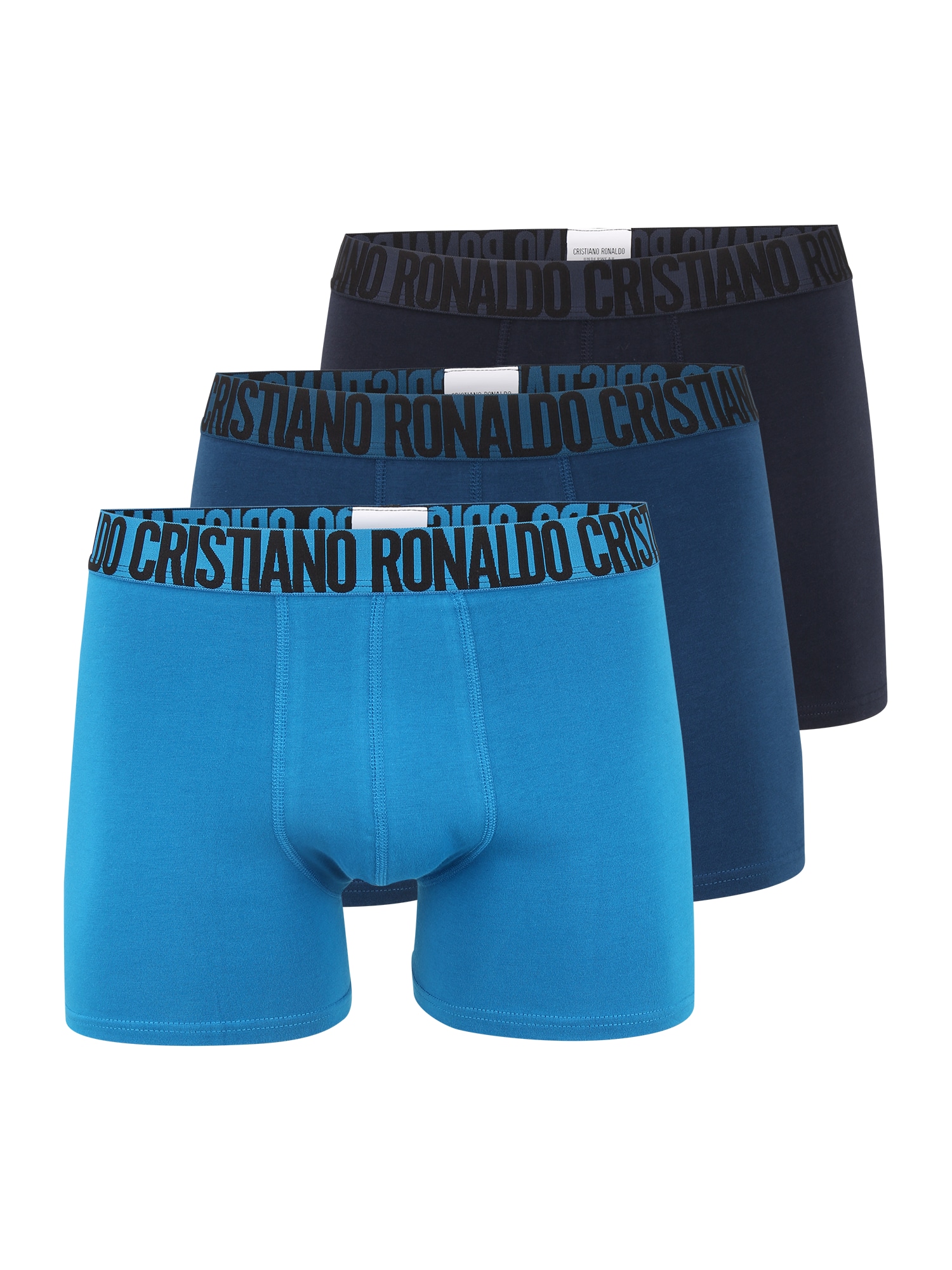 CR7 - Cristiano Ronaldo Boxer trumpikės dangaus žydra / tamsiai mėlyna / juoda / nakties mėlyna
