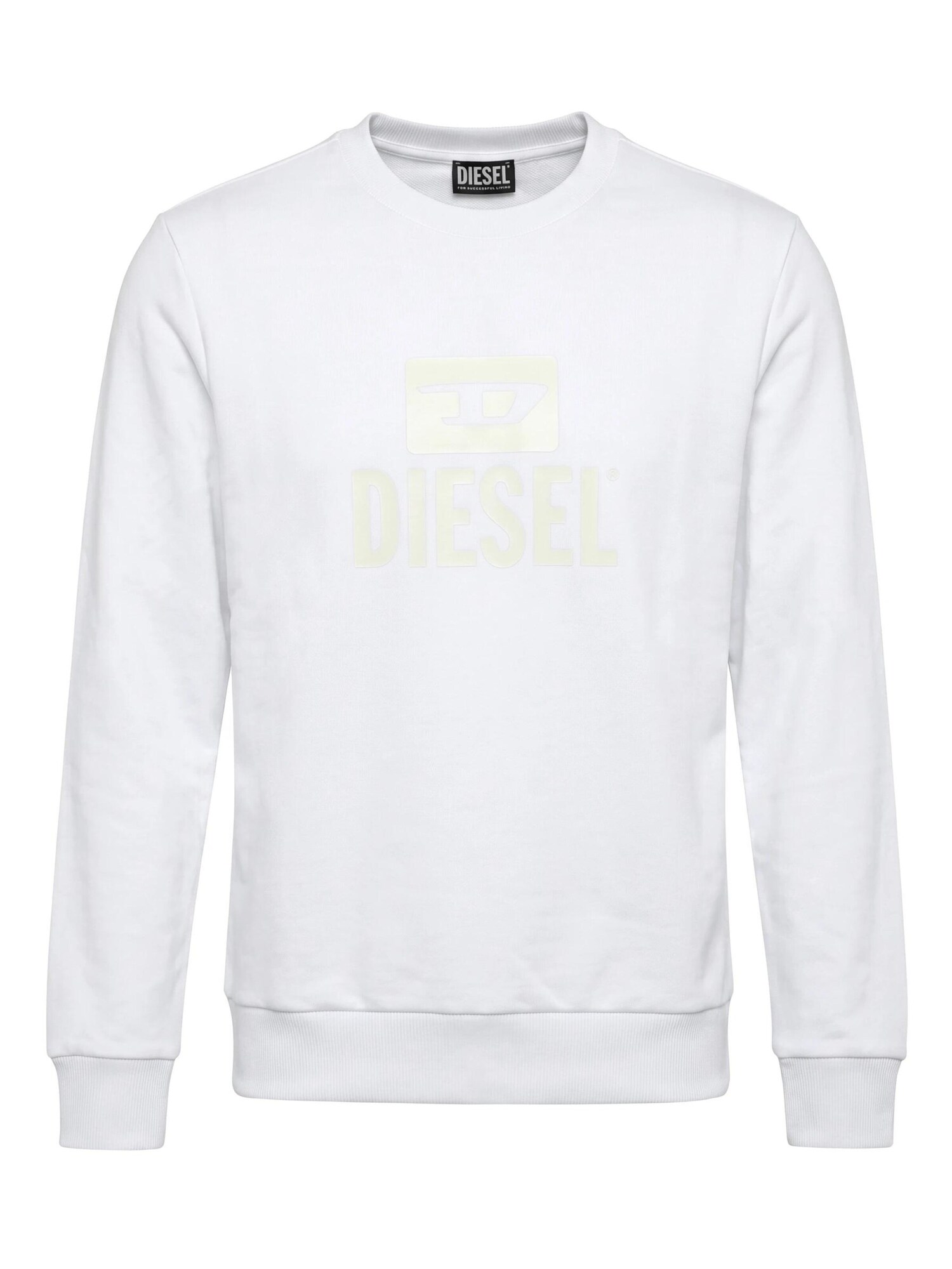DIESEL Pulover S-GIR TONE ON TONE alb