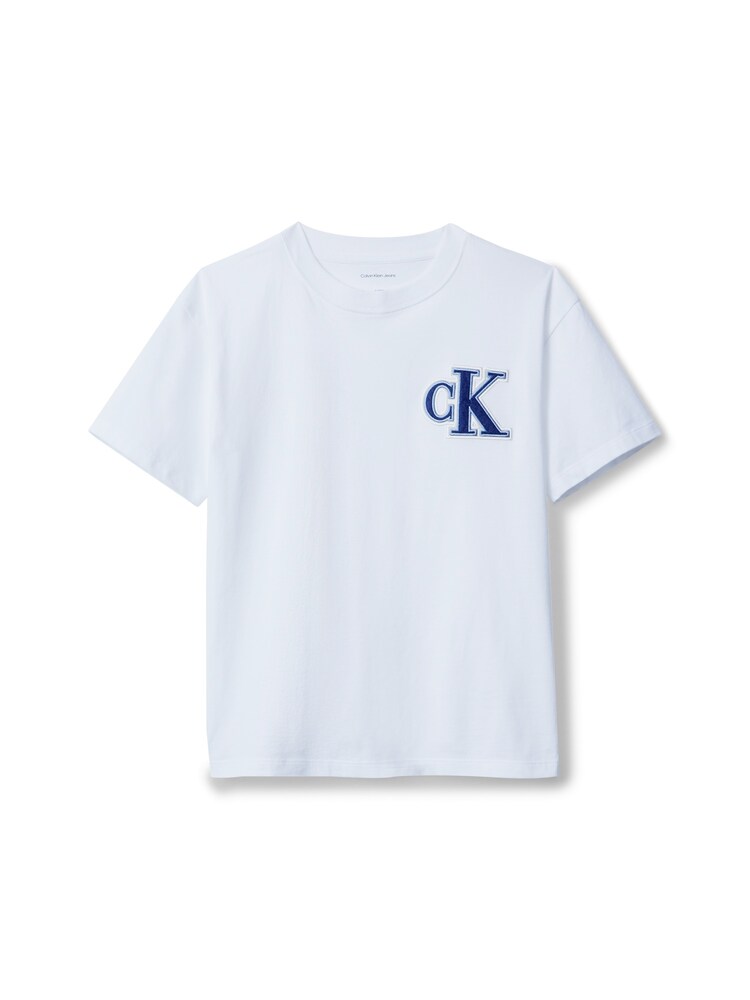 Calvin Klein Jeans T-Shirt Jungen Größe 164 blau / weiß
