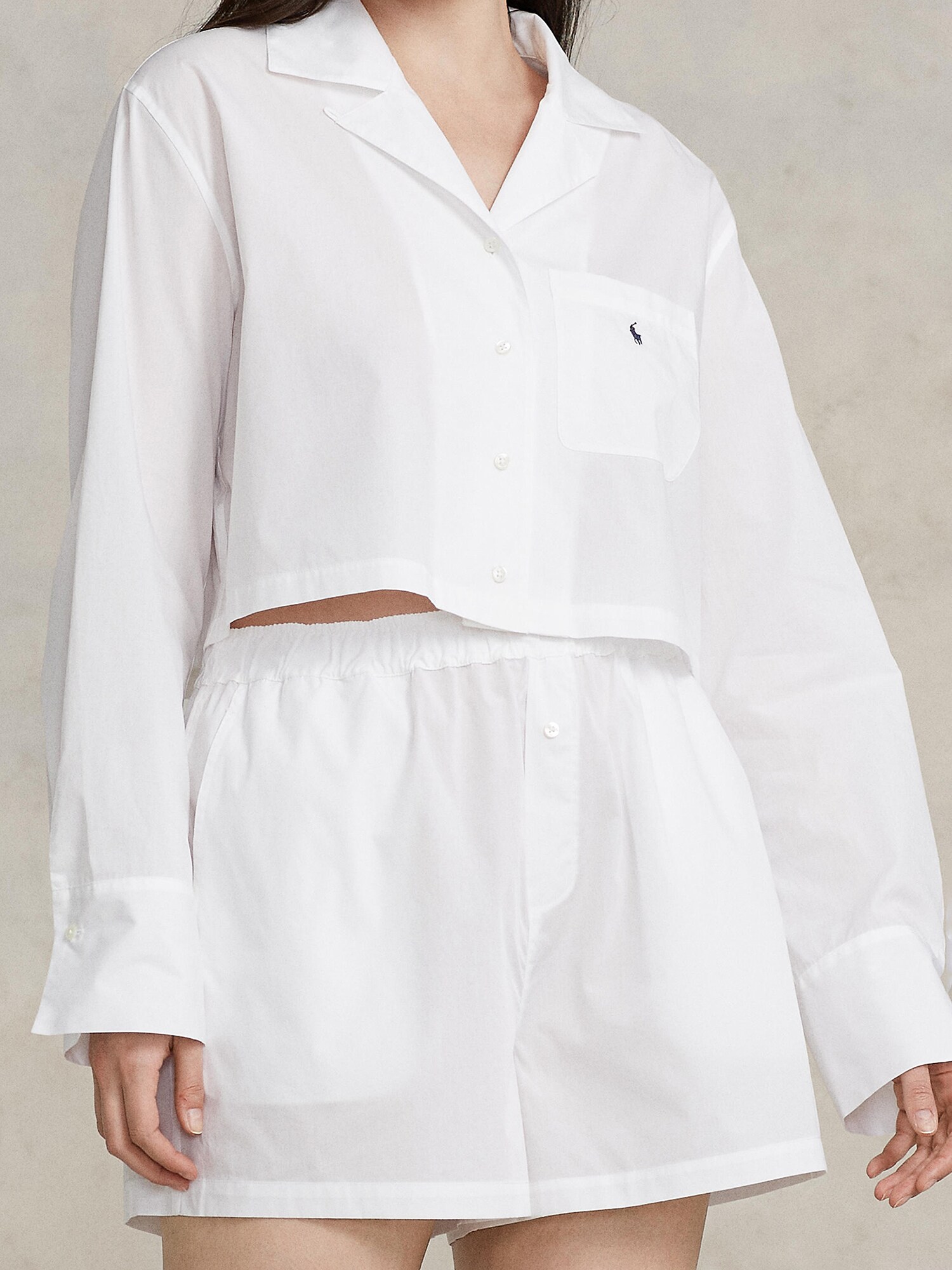 Thumbnail - Polo Ralph Lauren Pyjama  Crop & Boxer Set
