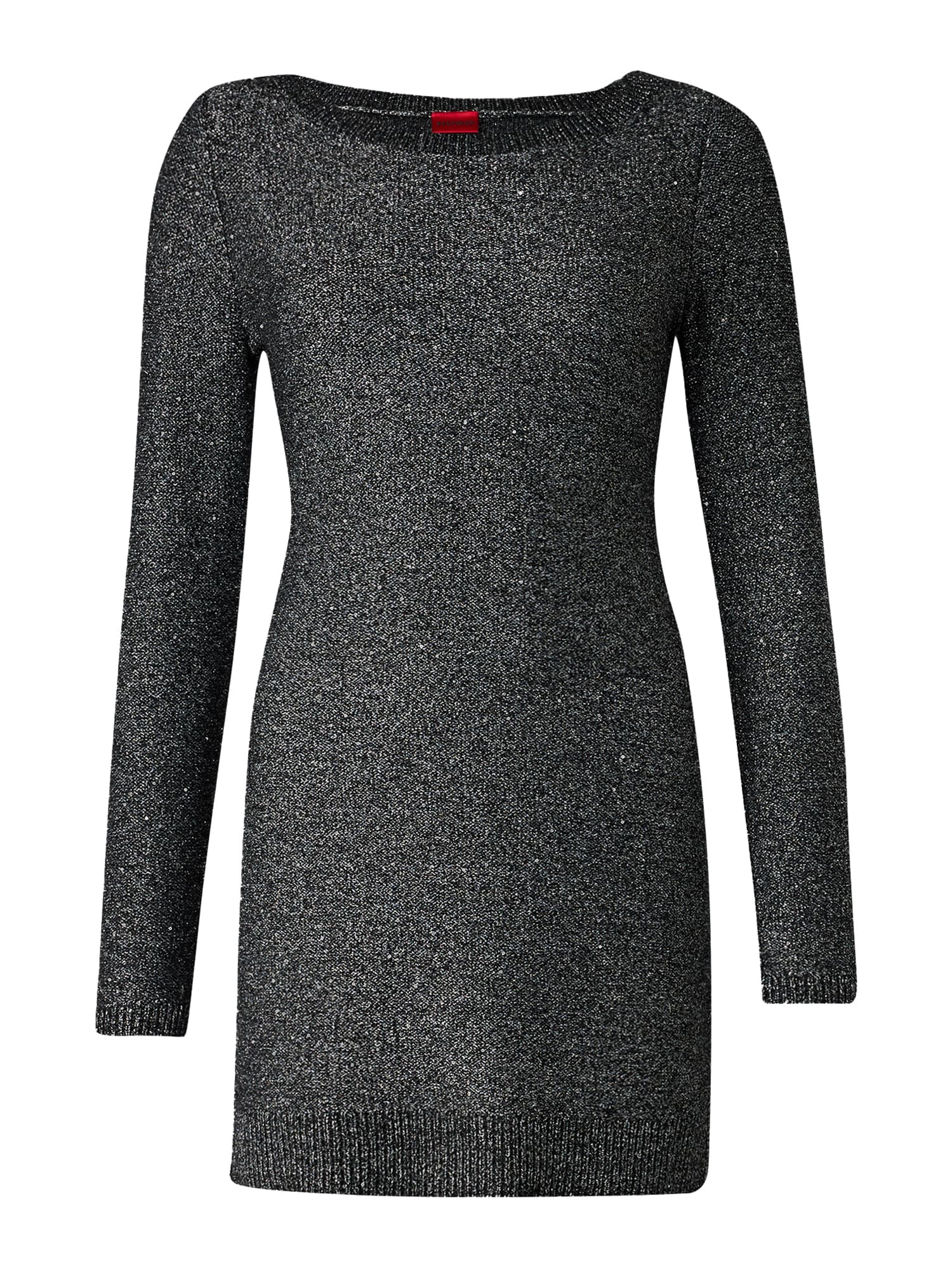 HUGO Rochie tricotat Suneti  negru amestecat