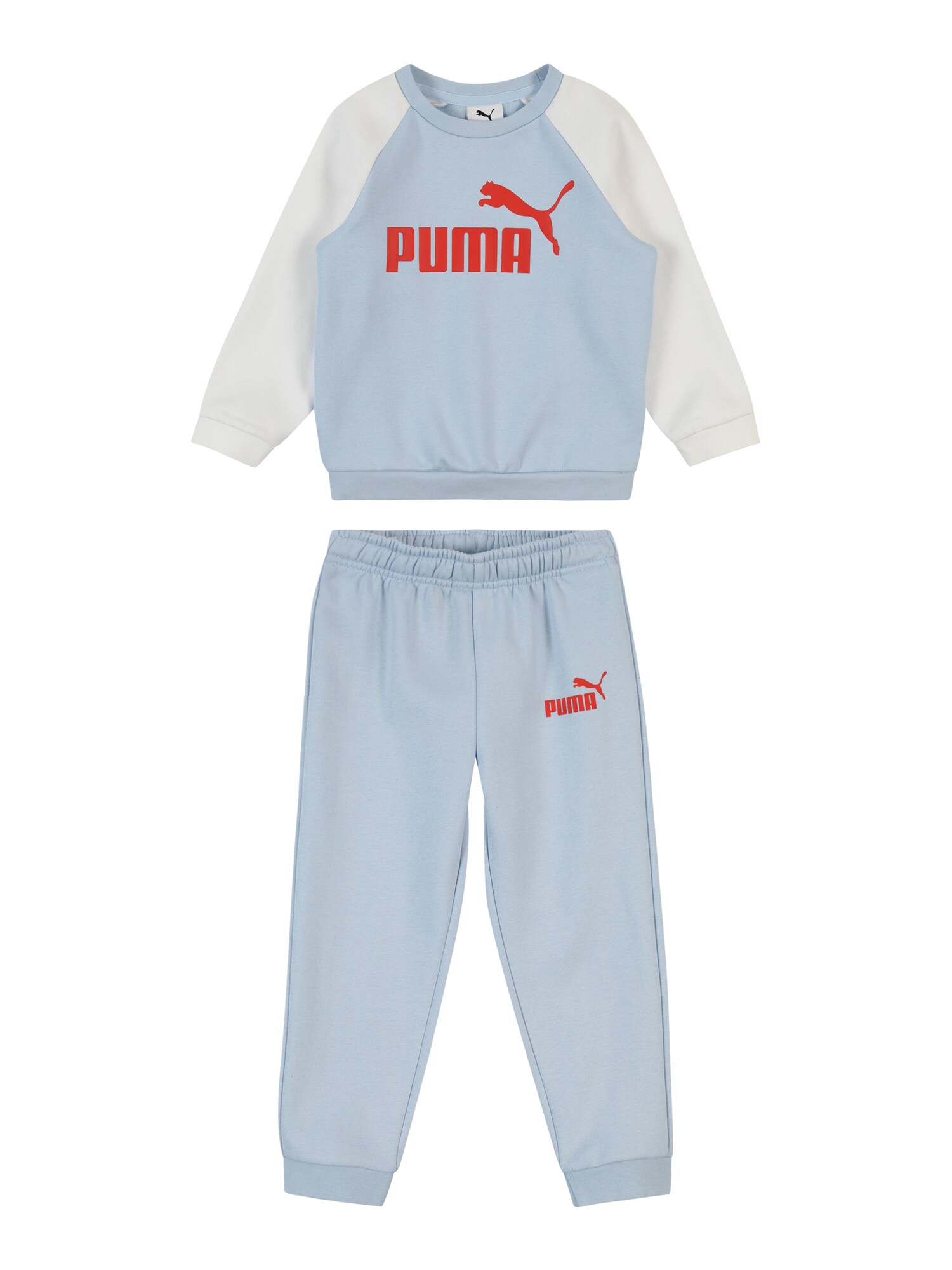 PUMA Jogging ruhák 'Essentials'  ekrü / világoskék / piros akciós termékkép 1