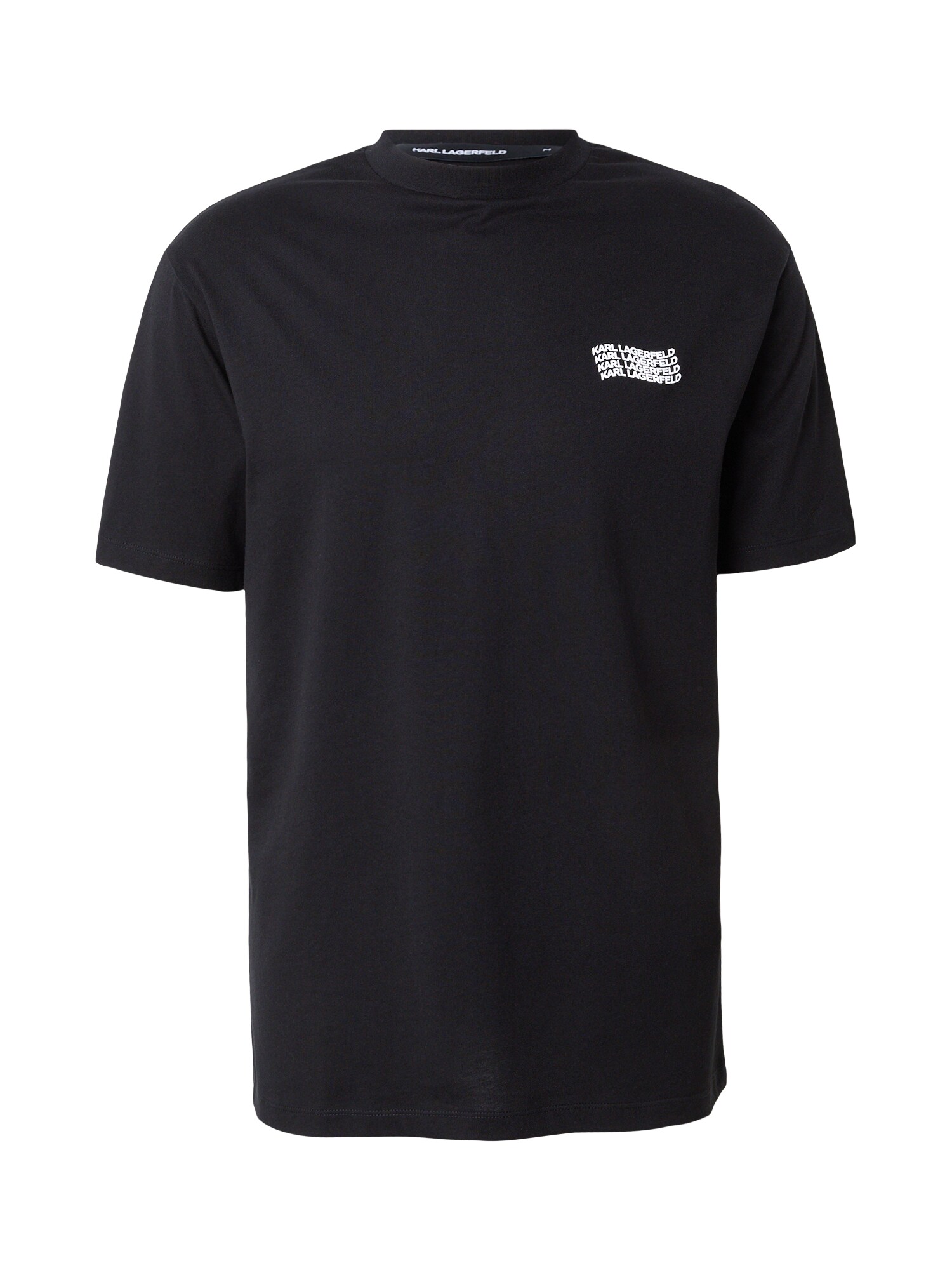 Karl Lagerfeld Tricou  negru / alb