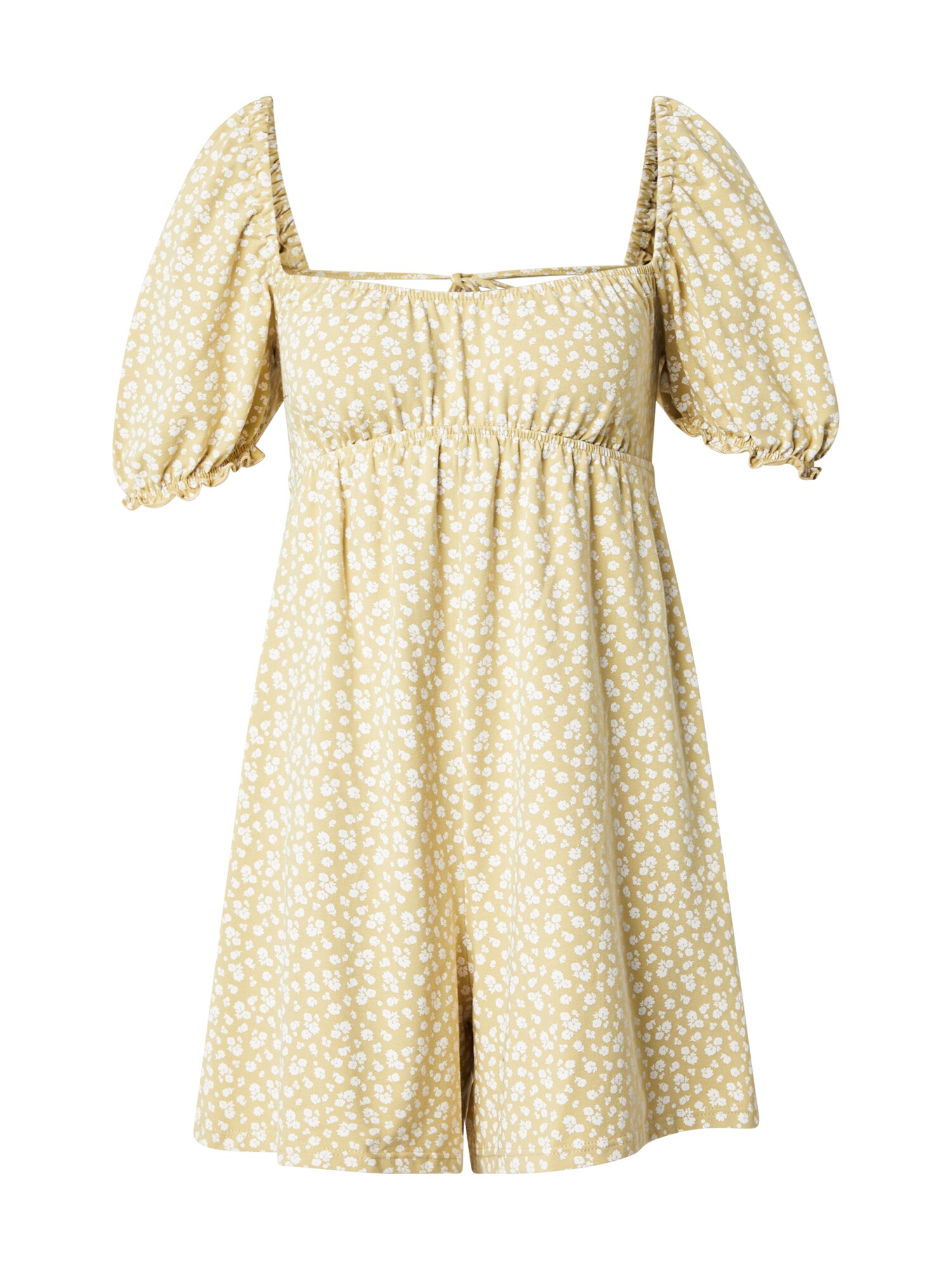 Miss Selfridge Salopeta  galben pastel / alb