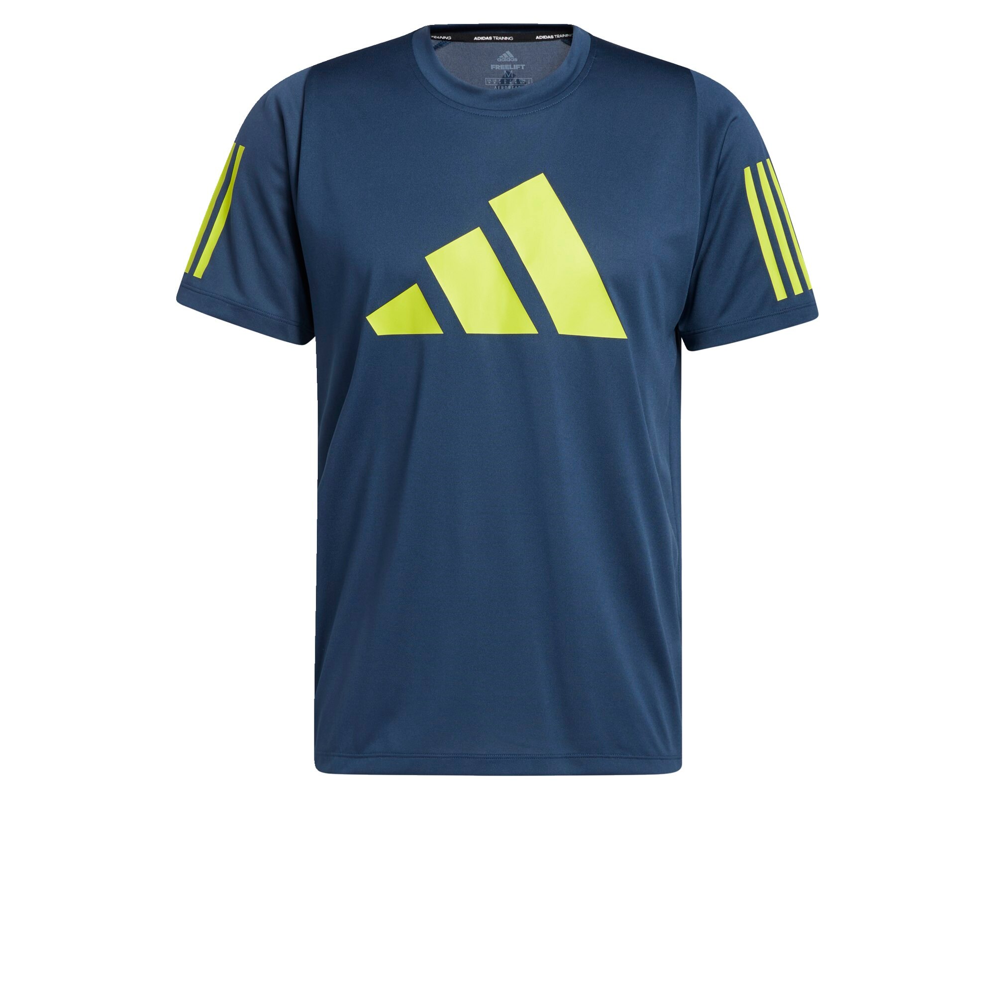 ADIDAS PERFORMANCE Sportiniai marškinėliai  geltona / tamsiai mėlyna jūros spalva